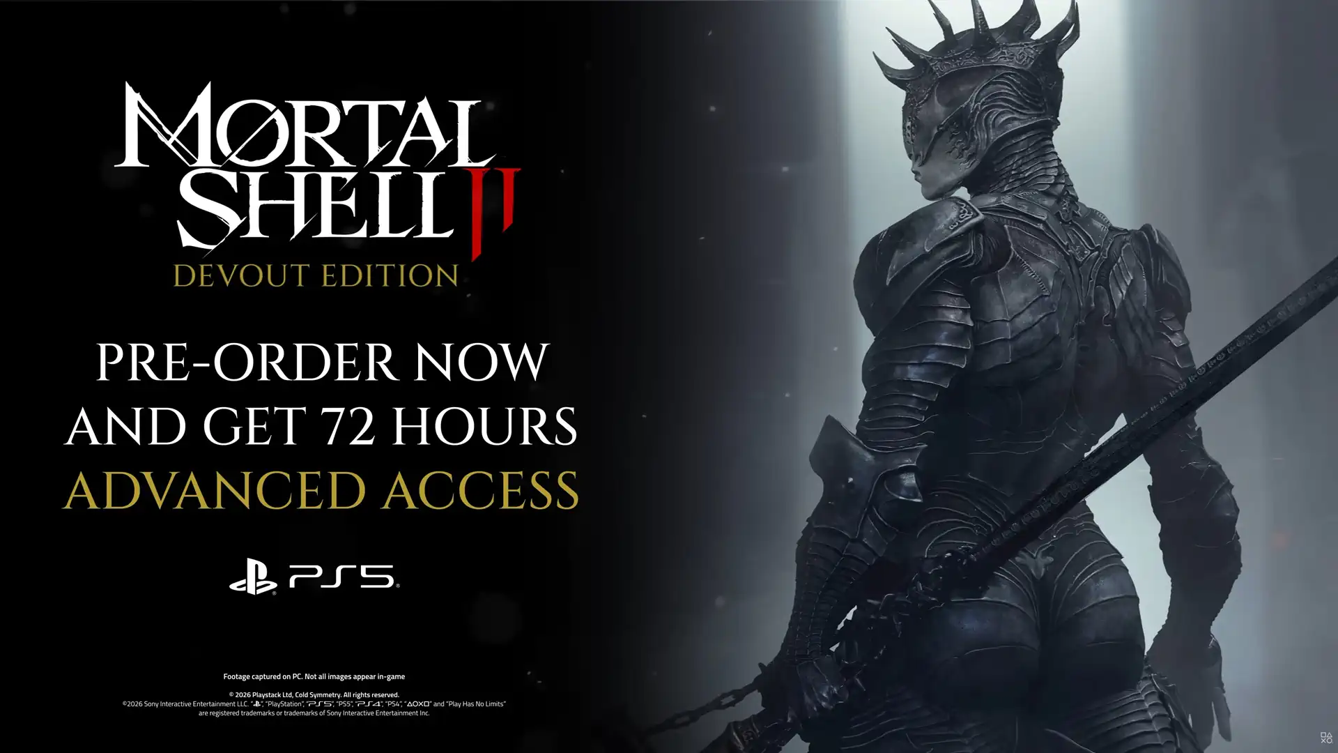 Предзаказ Mortal Shell II на консолях PlayStation 5 дает ранний доступ к игре