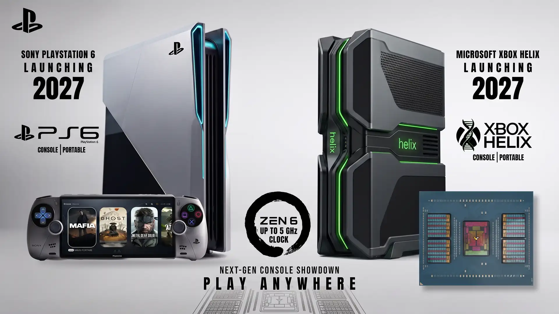PlayStation 6 и Xbox Helix могут получить процессоры Zen 6 с частотой до 5 GHz
