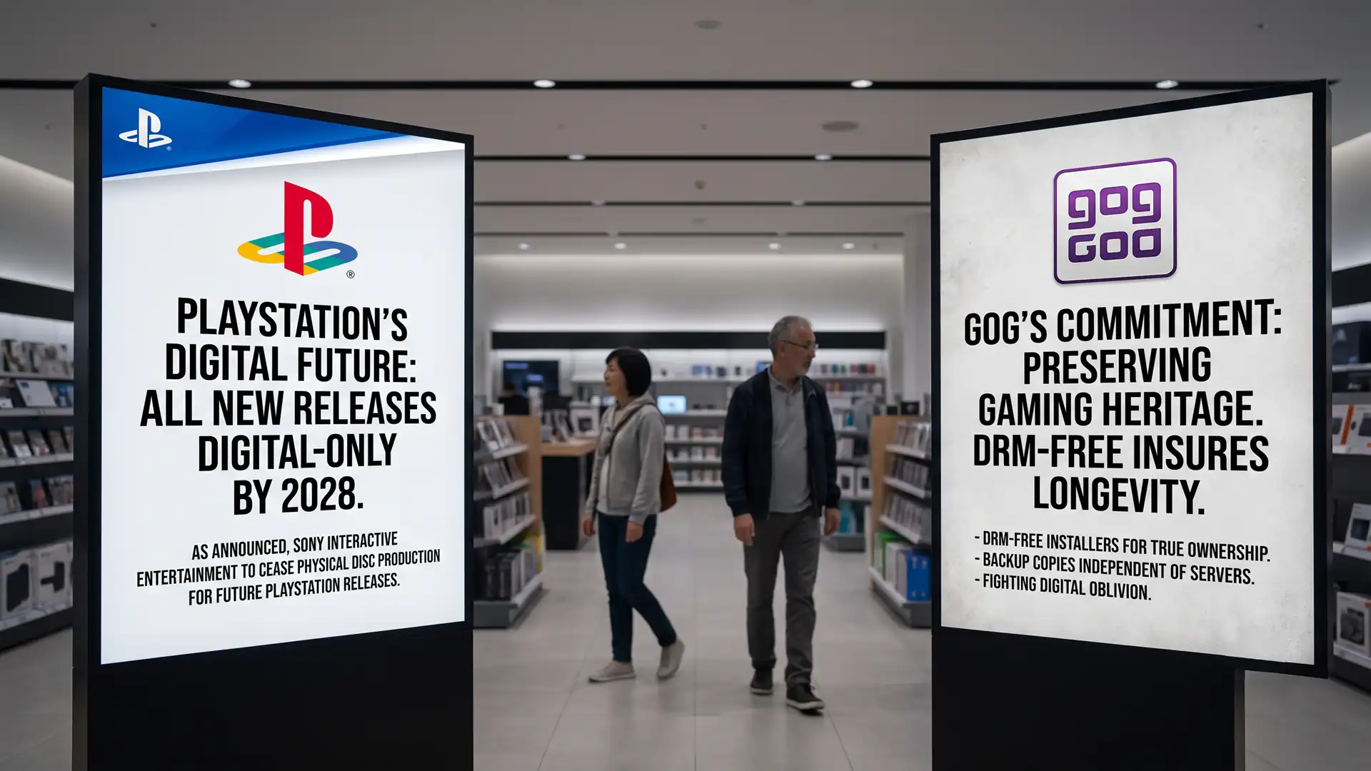 Решение PlayStation закрыть производство дисков вызвало критику GOG