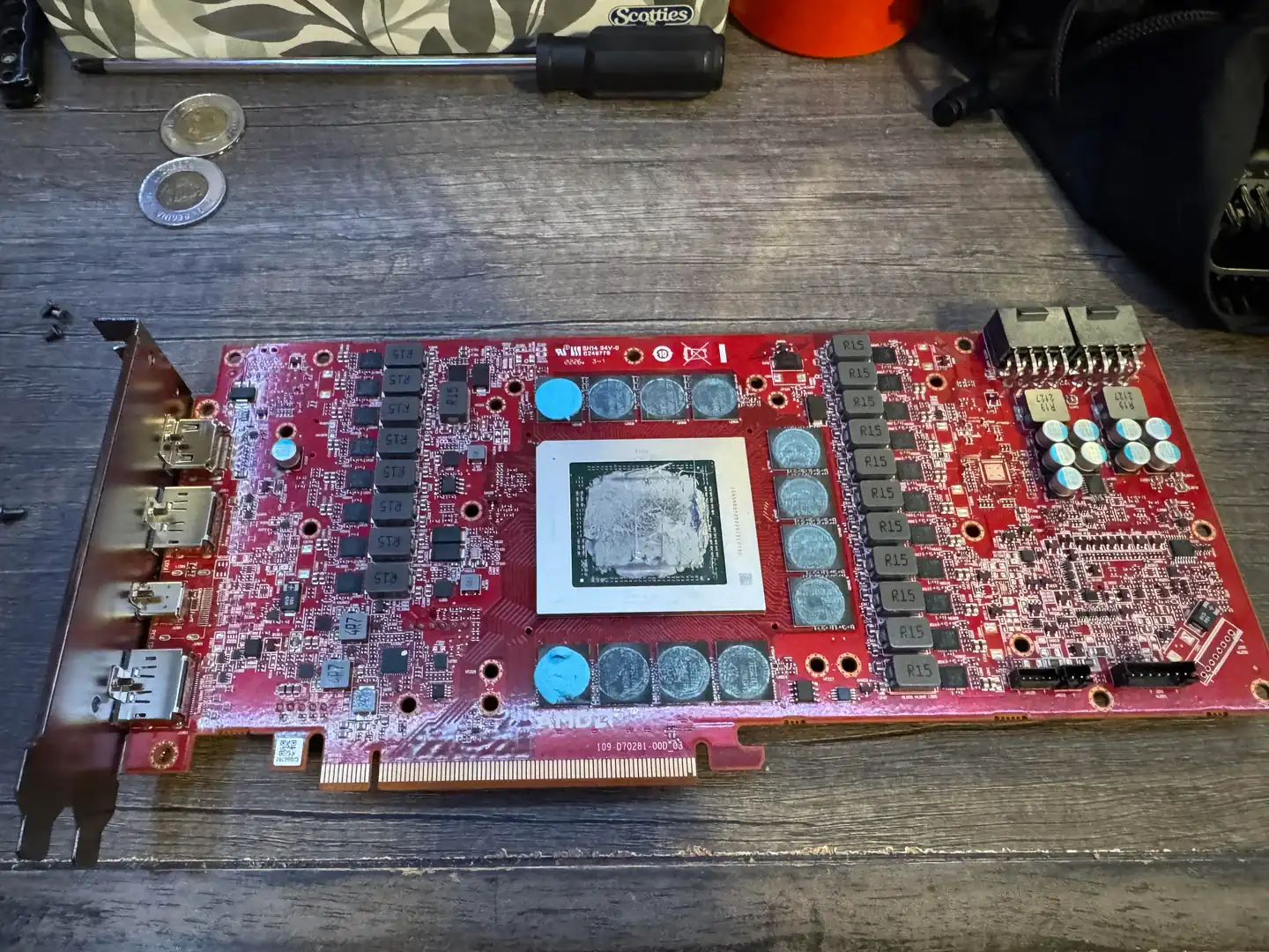 engineering sample prototype rx 7900 xtx v0 fkw499cb0nah1 gpu