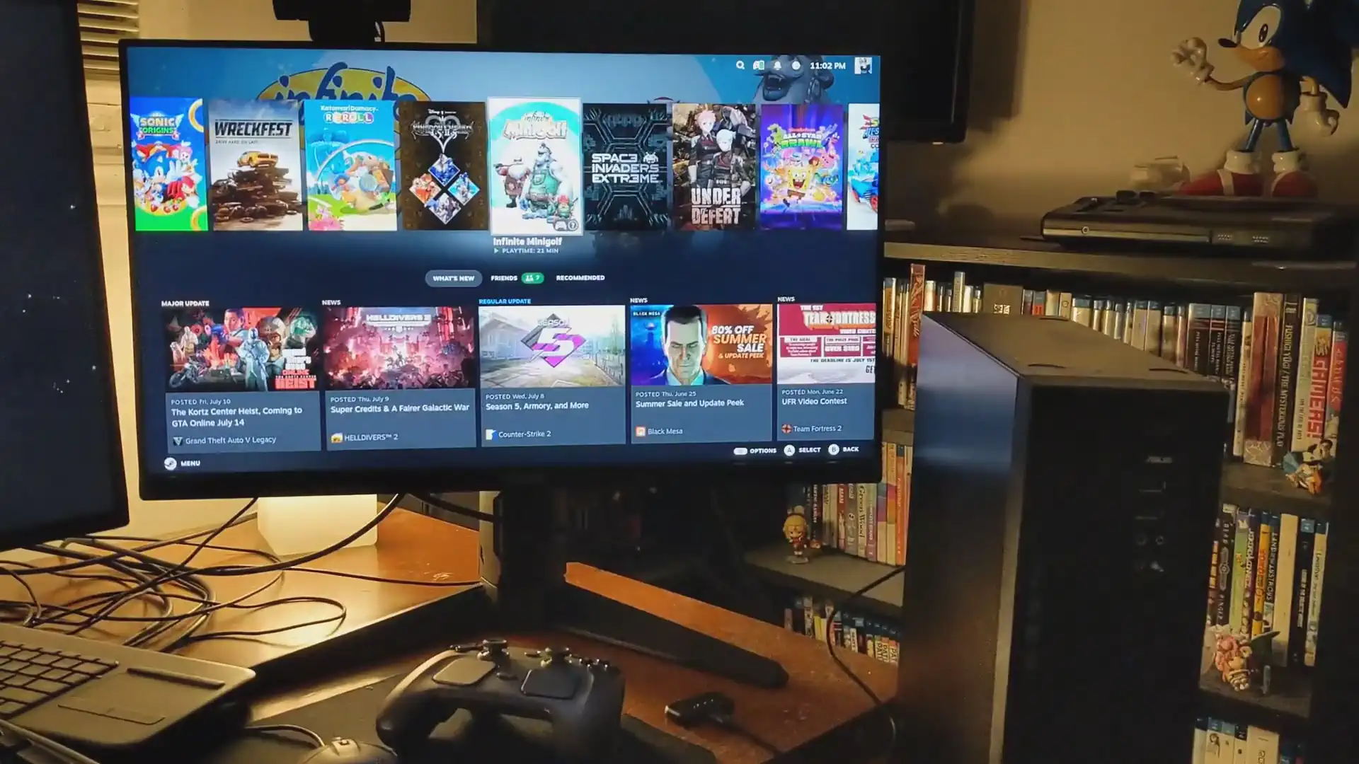 Пользователь SteamOS настроил запуск игр через старый оптический привод