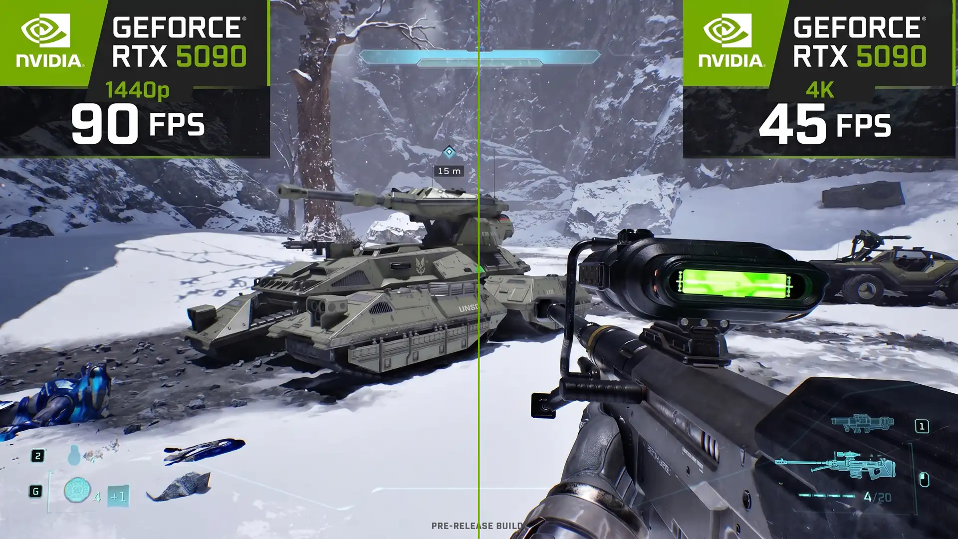 RTX 5090 вряд ли обеспечит стабильные 60 FPS в 4K в Halo Campaign Evolved