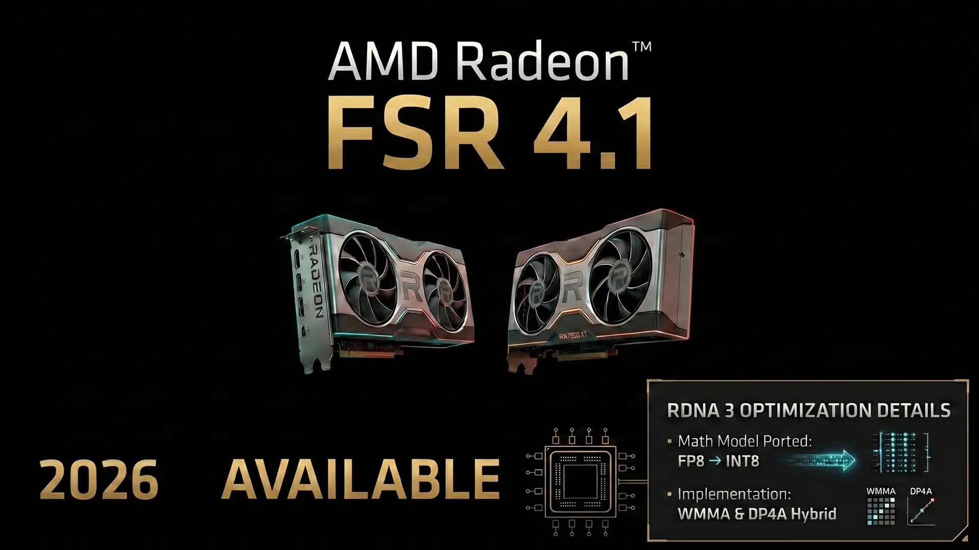 AMD реализует FSR 4.1 на RX 7000 через гибридную схему вычислений