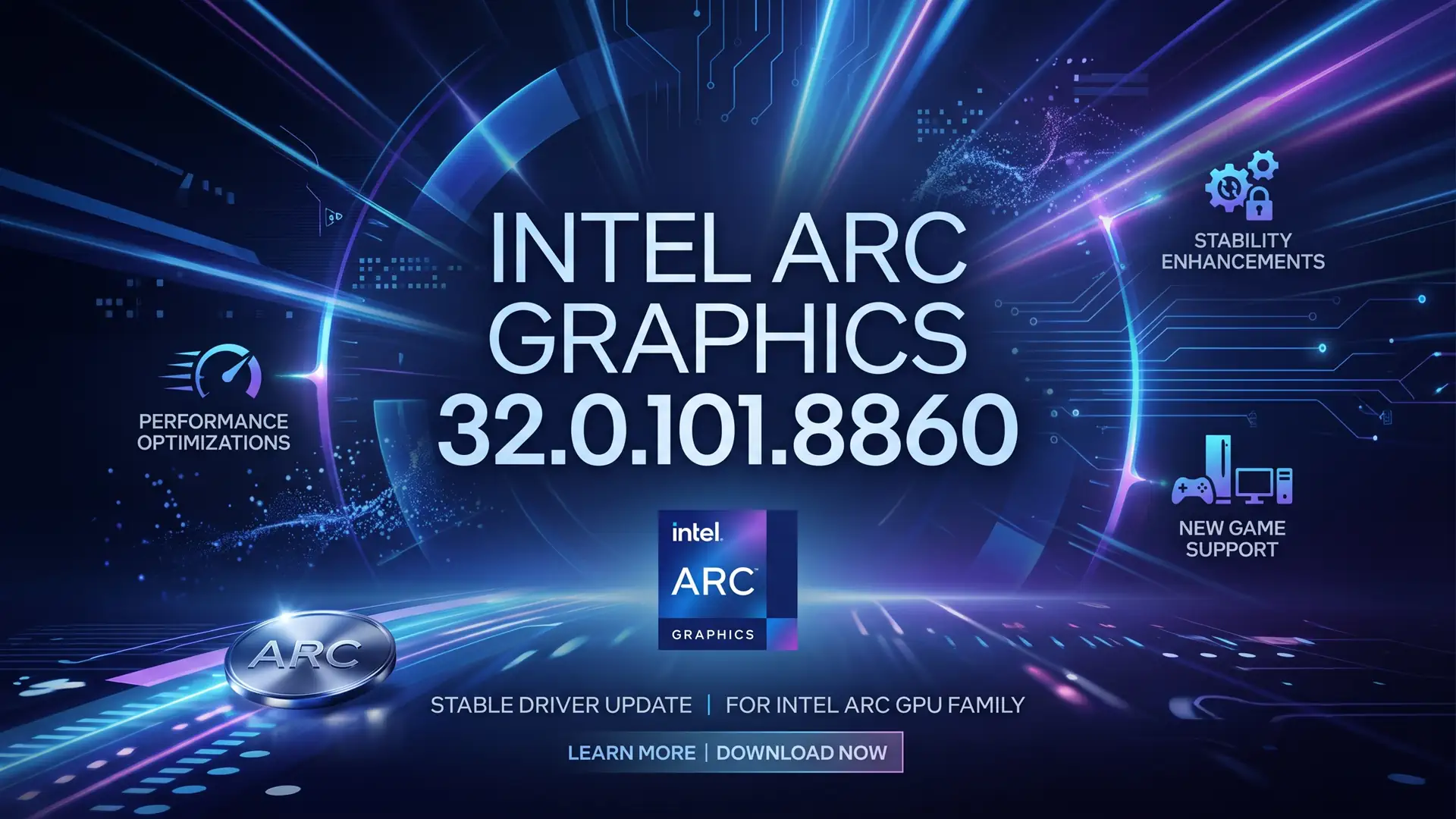 Intel выпустила новый драйвер 32.0.101.8860 для графики Arc
