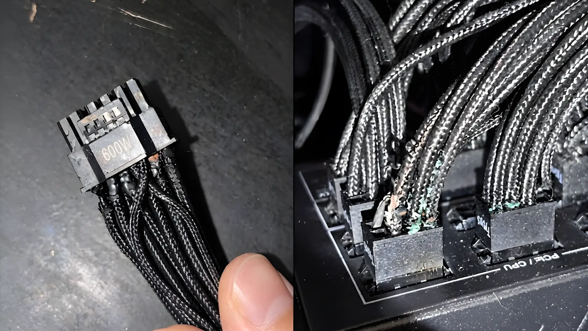 Кабель питания Corsair расплавился с обеих сторон при использовании с RTX 5090