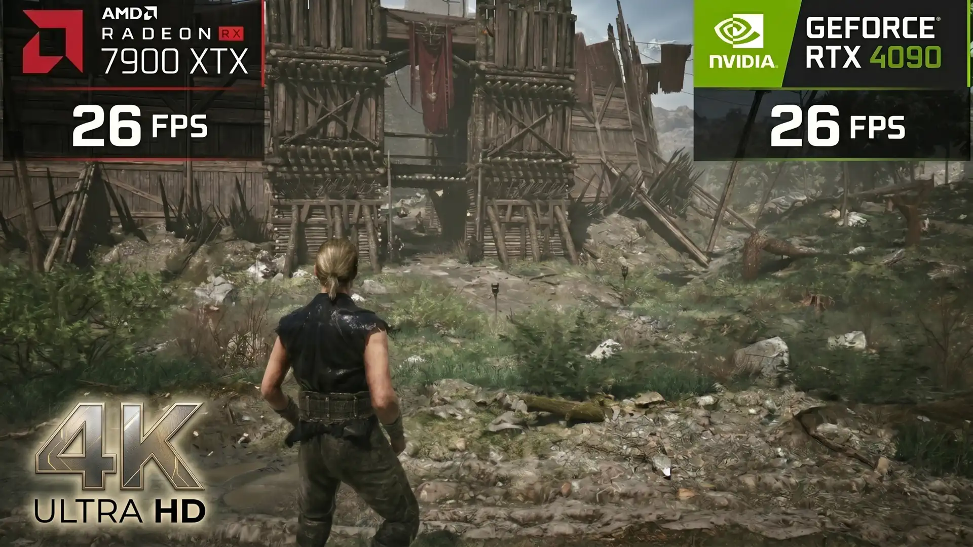 Radeon RX 7900 XTX догнала RTX 4090 в игре Gothic 1 Remake в 4К