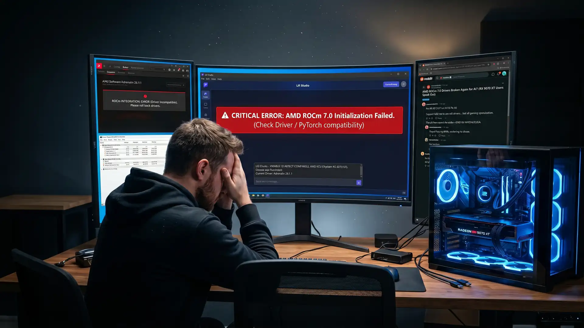 Проблема совместимости ROCm и Adrenalin вызывает недовольство пользователей AMD