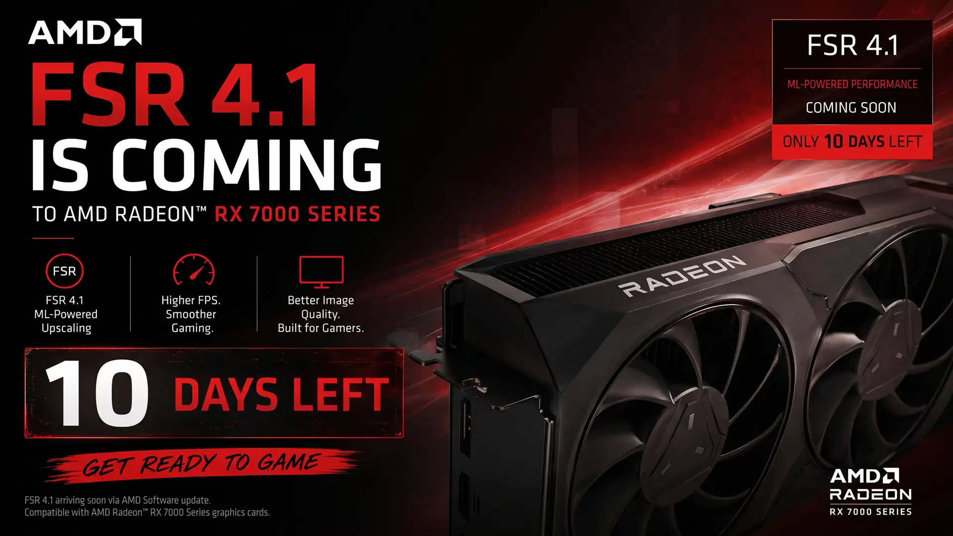 До выхода официального AMD FSR 4.1 для видеокарт RDNA 3 осталось ровно 10 дней