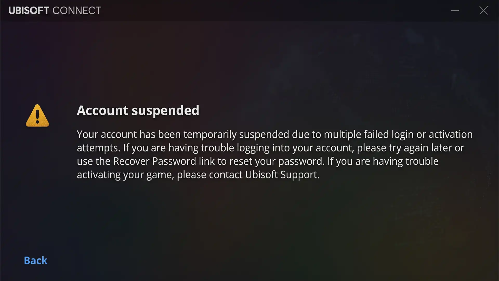 Ошибка авторизации в Ubisoft Connect приводит к блокировке аккаунтов