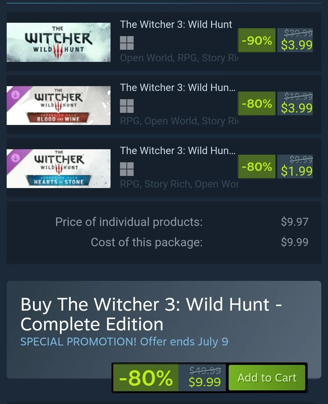 never played witcher but steam has some good sales v0 40ugs8wsw1ah1