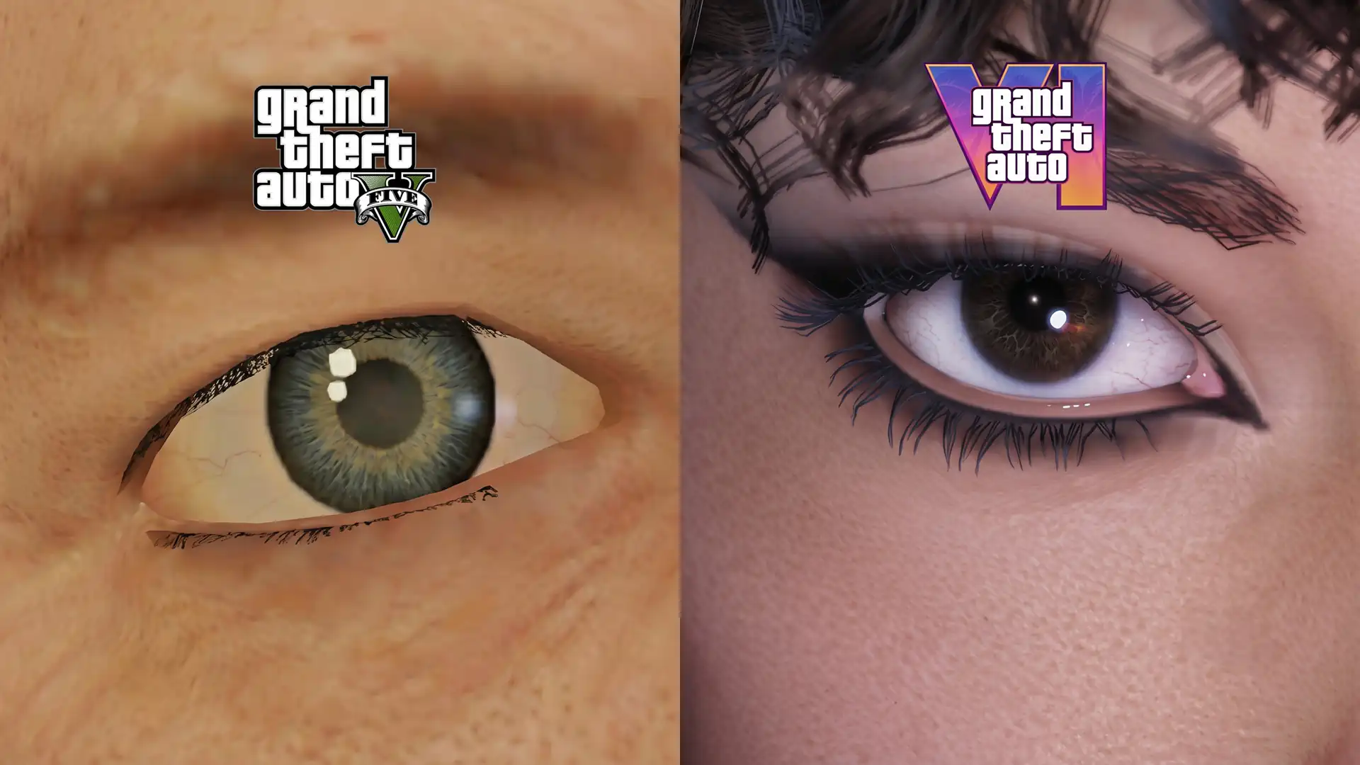 В сети сравнили детализацию глаз персонажей в GTA 5 и GTA 6