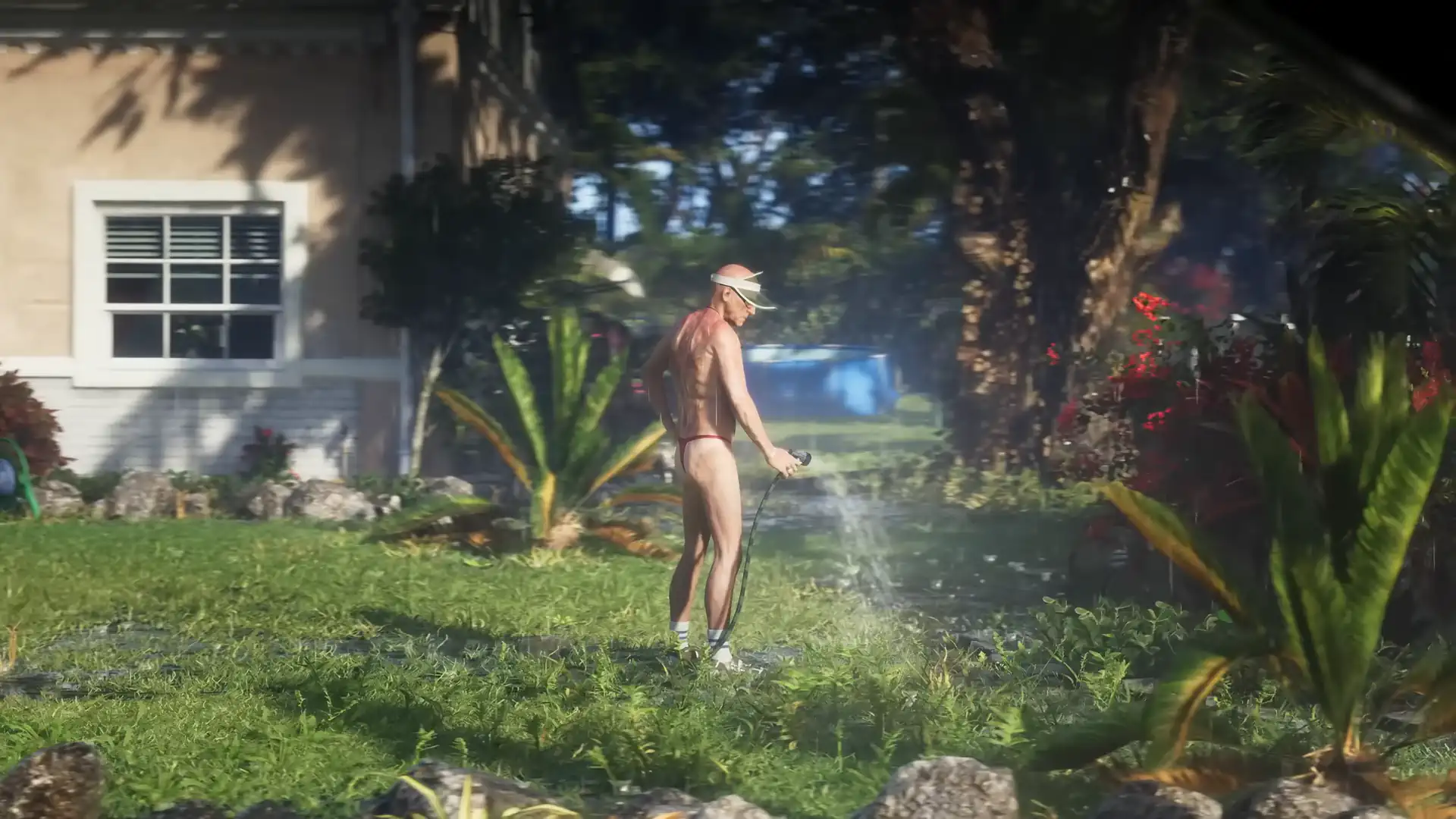 Игроки нашли забавную ошибку с поливочным шлангом в трейлере Grand Theft Auto V