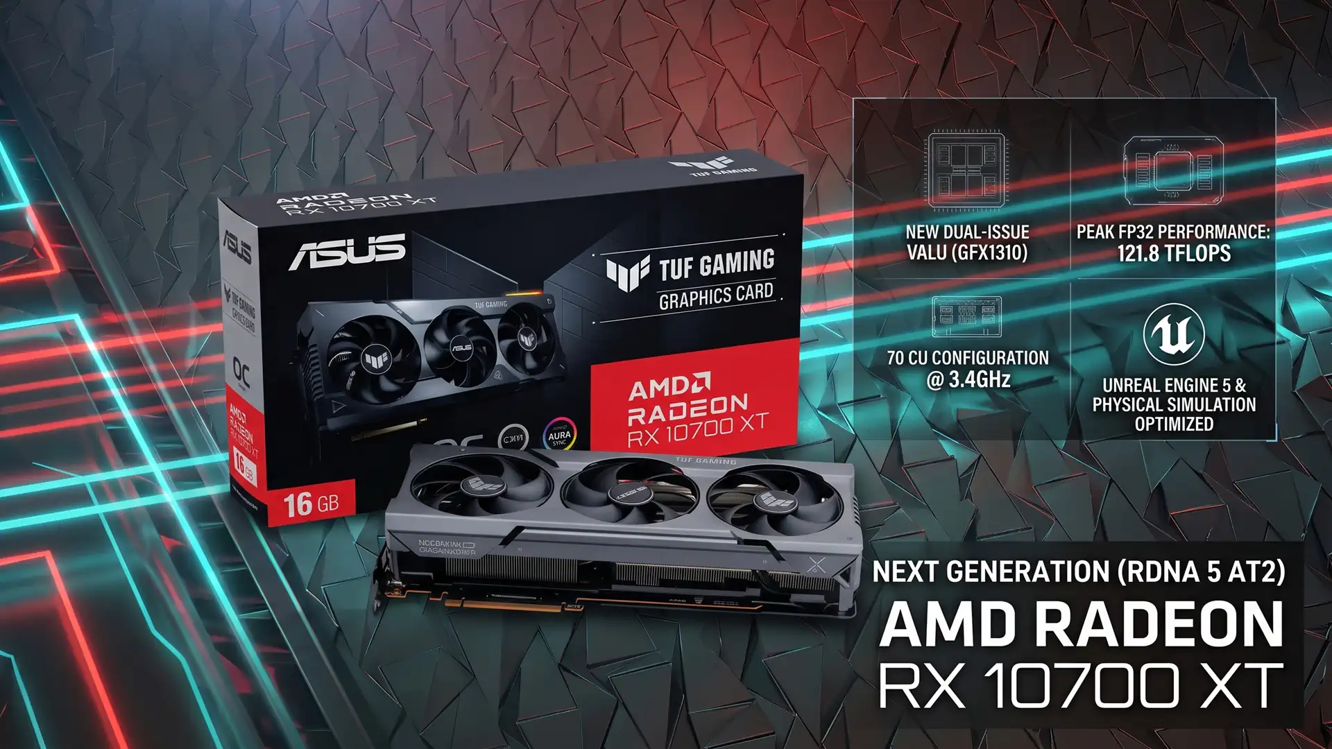 Radeon RX 10700 XT может достичь 120 TFLOPS и обойти RTX 5090 в играх на Unreal Engine 5