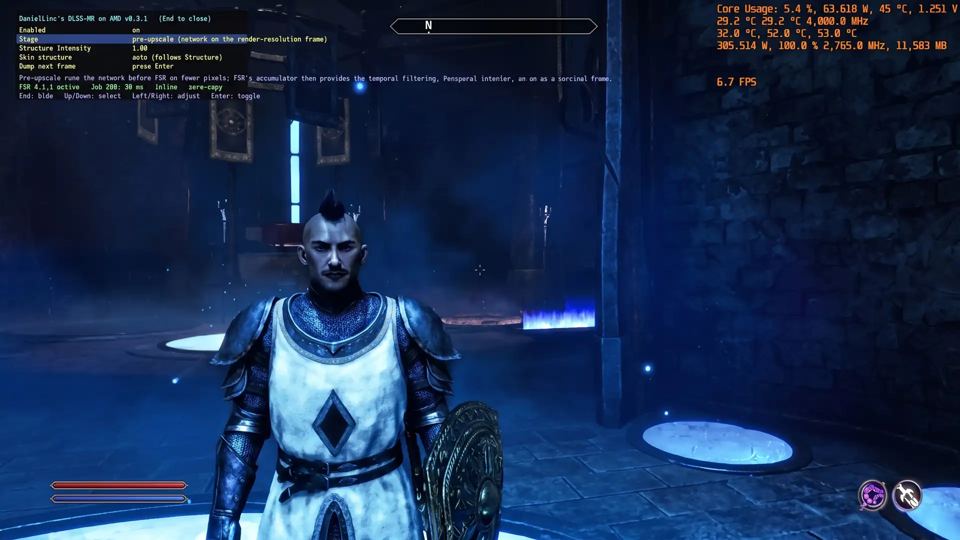 DLSS 5 запустили на Radeon RX 7900 XTX с 7 FPS в Oblivion Remastered