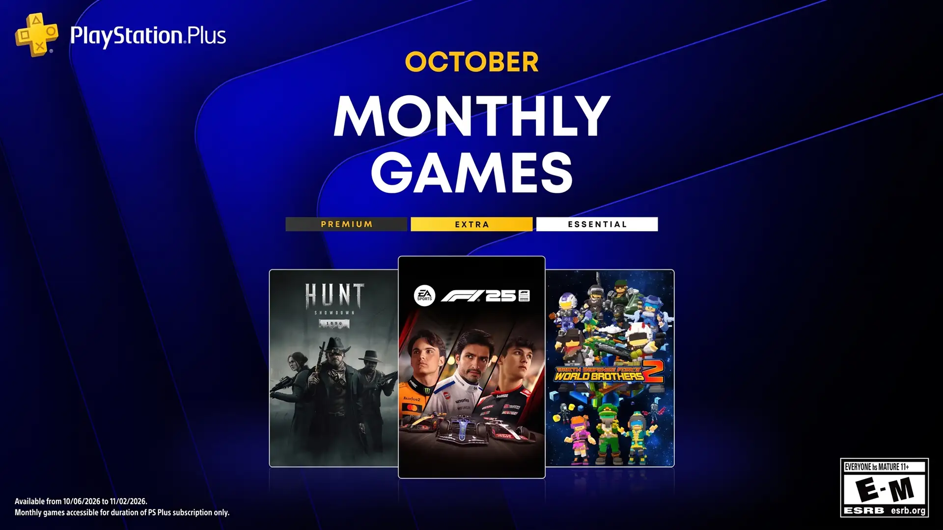Sony представила октябрьскую подборку бесплатных игр для подписчиков сервиса PlayStation Plus