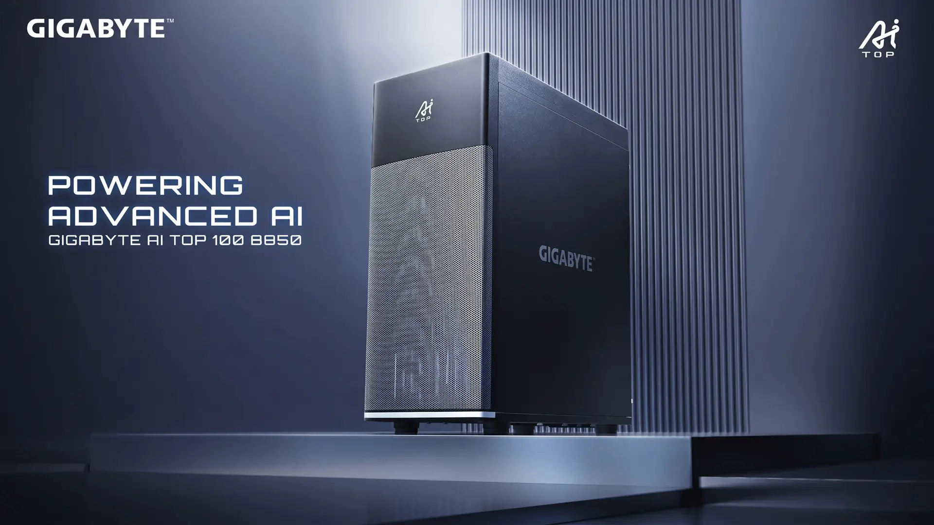 GIGABYTE выпустила рабочую станцию AI TOP 100 B850 с поддержкой двух видеокарт