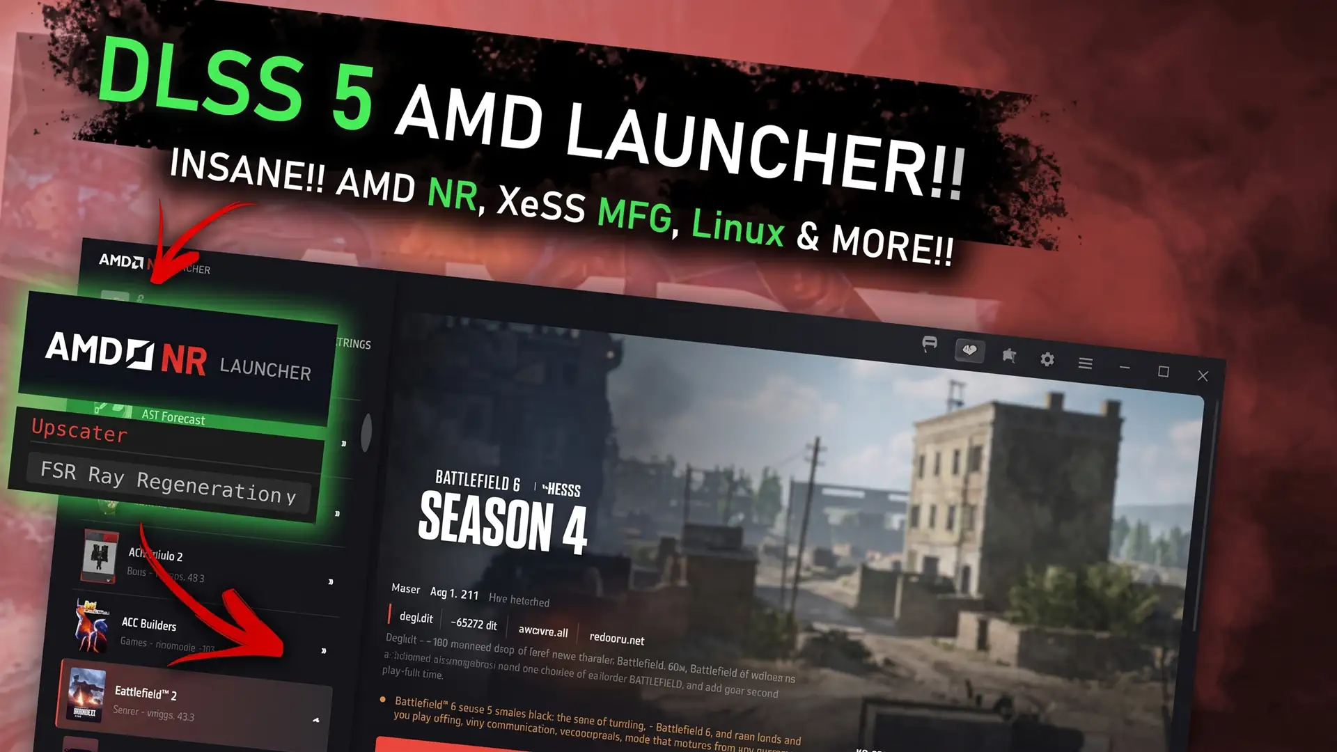 AMD NR Launcher 0.3.4.2 добавил DLSS 5 и XeSS MFG на видеокартах Radeon
