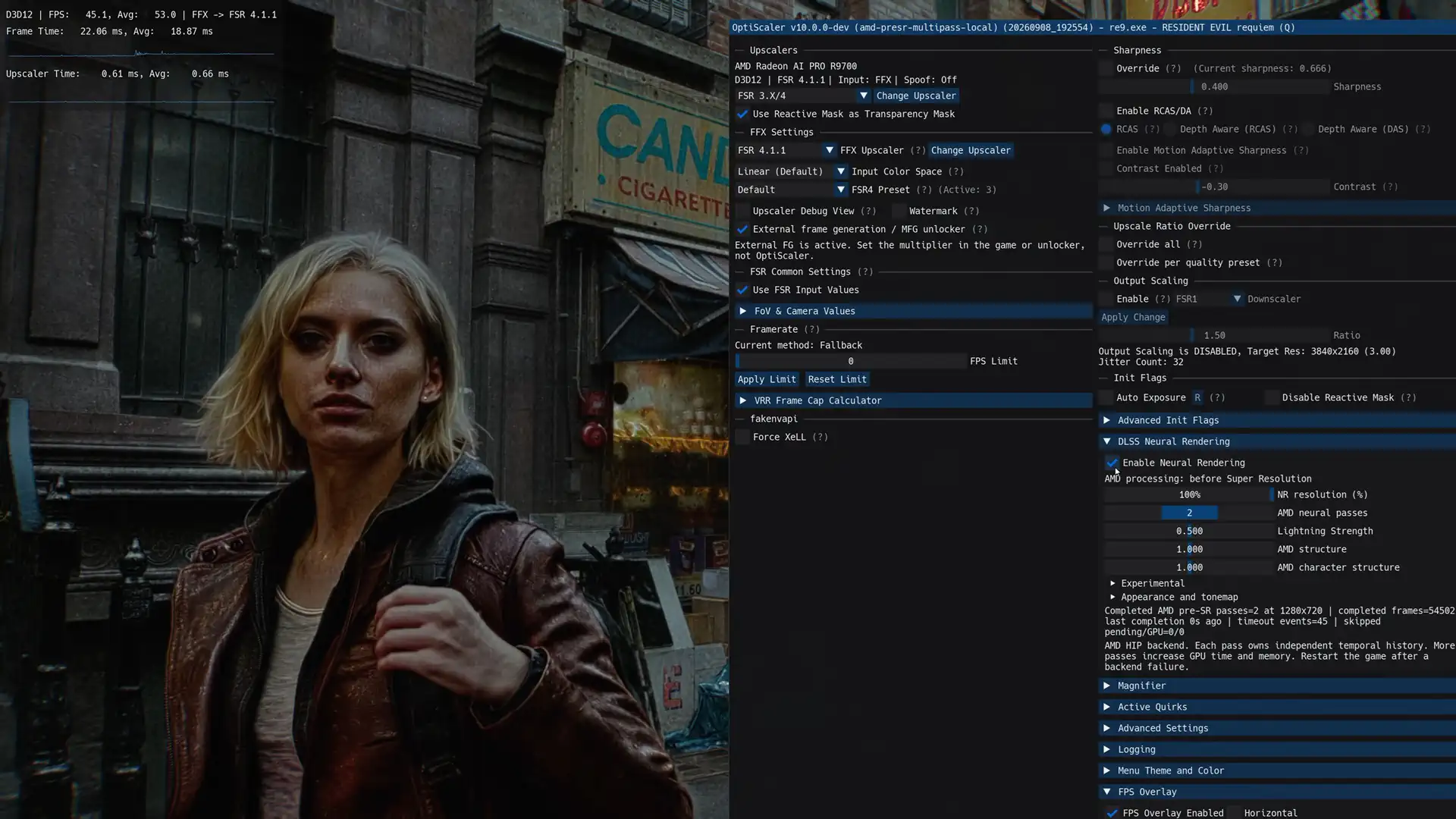 Resident Evil Requiem показали с DLSS 5 на Radeon AI PRO R9700 при 46 FPS в 4K