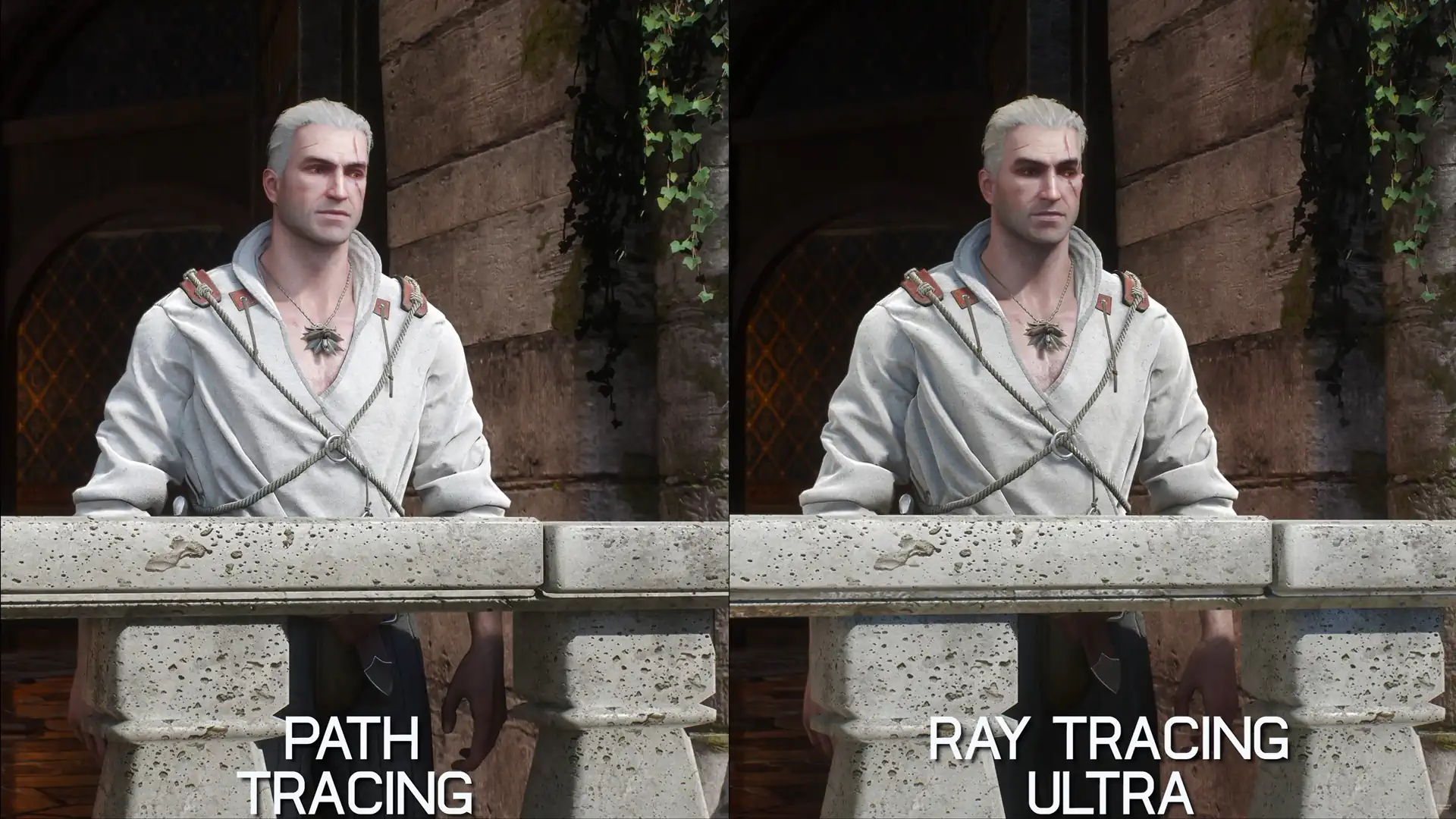 Path Tracing ухудшает графику The Witcher 3 Remastered в ряде сцен
