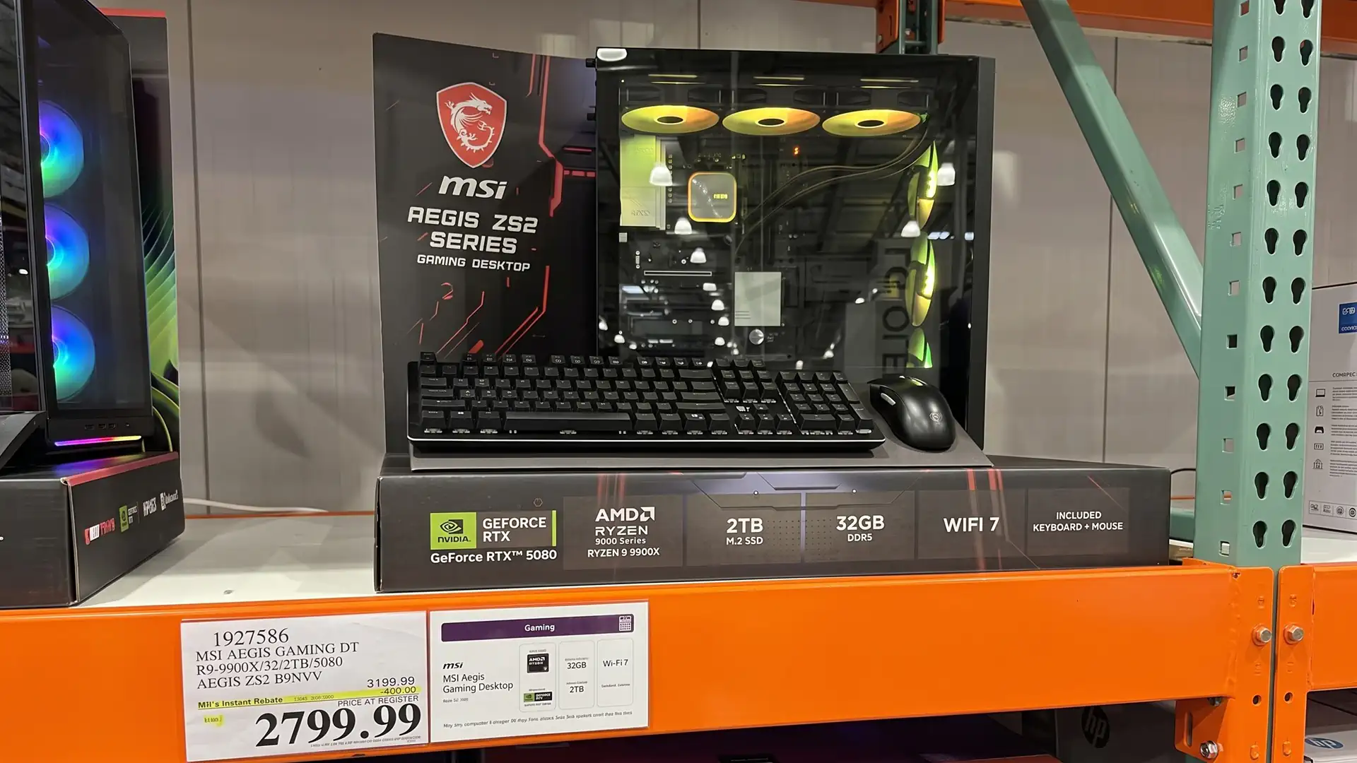 Costco продает ПК MSI с Ryzen 9 9900X и RTX 5080 за $2799 дешевле отдельных комплектующих