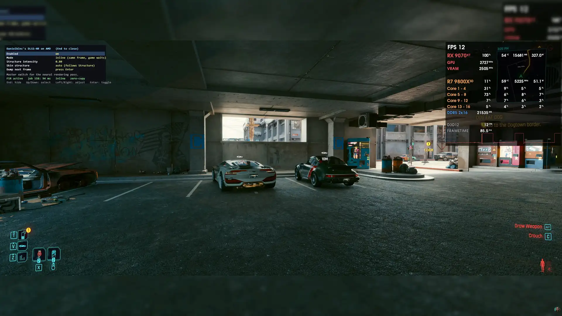 На Radeon RX 9070 XT запустили DLSS 5 в Cyberpunk 2077 всего с 12 FPS в 1080p