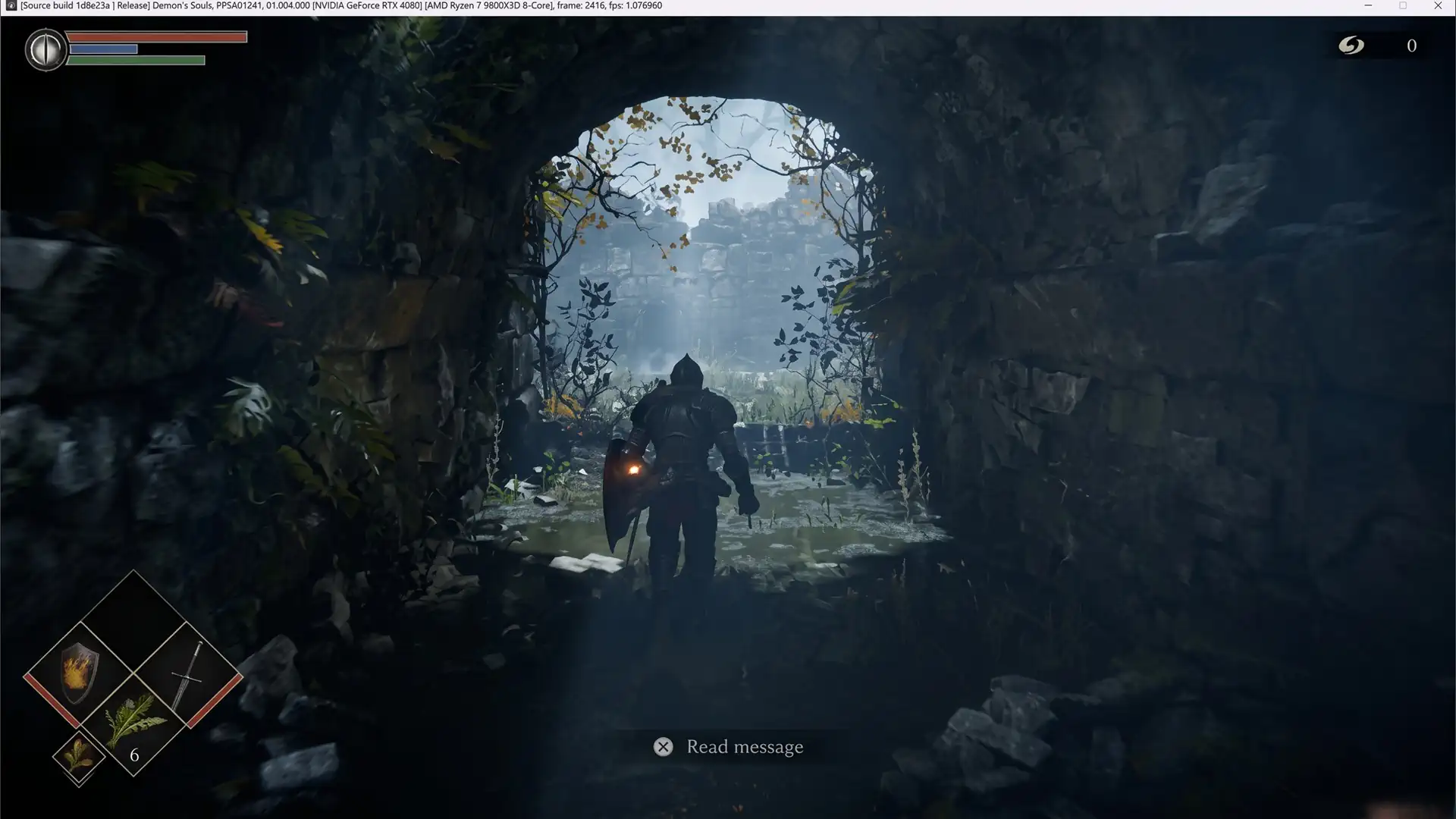 Эмулятор PS5 запустил ремейк Demon’s Souls на ПК с RTX 4080 и Ryzen 7 9800X3D с 1 FPS