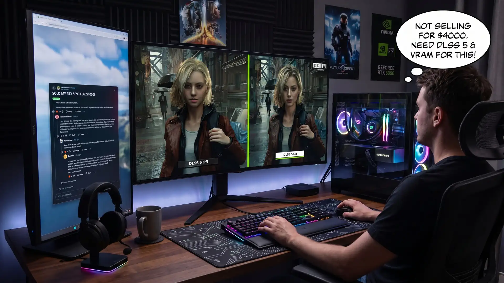 Владелец GeForce RTX 5090 отказался от продажи за $4000 ради DLSS 5