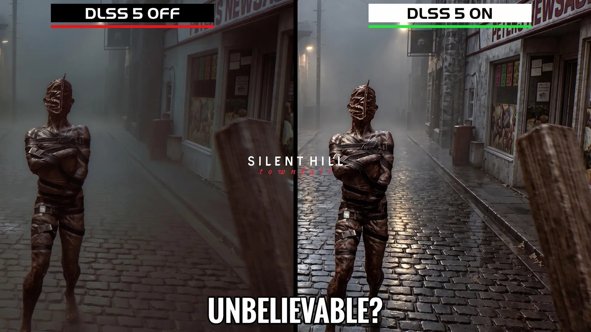 DLSS 5 Model A, B и C сравнили в Silent Hill Townfall на максимальных настройках и RT