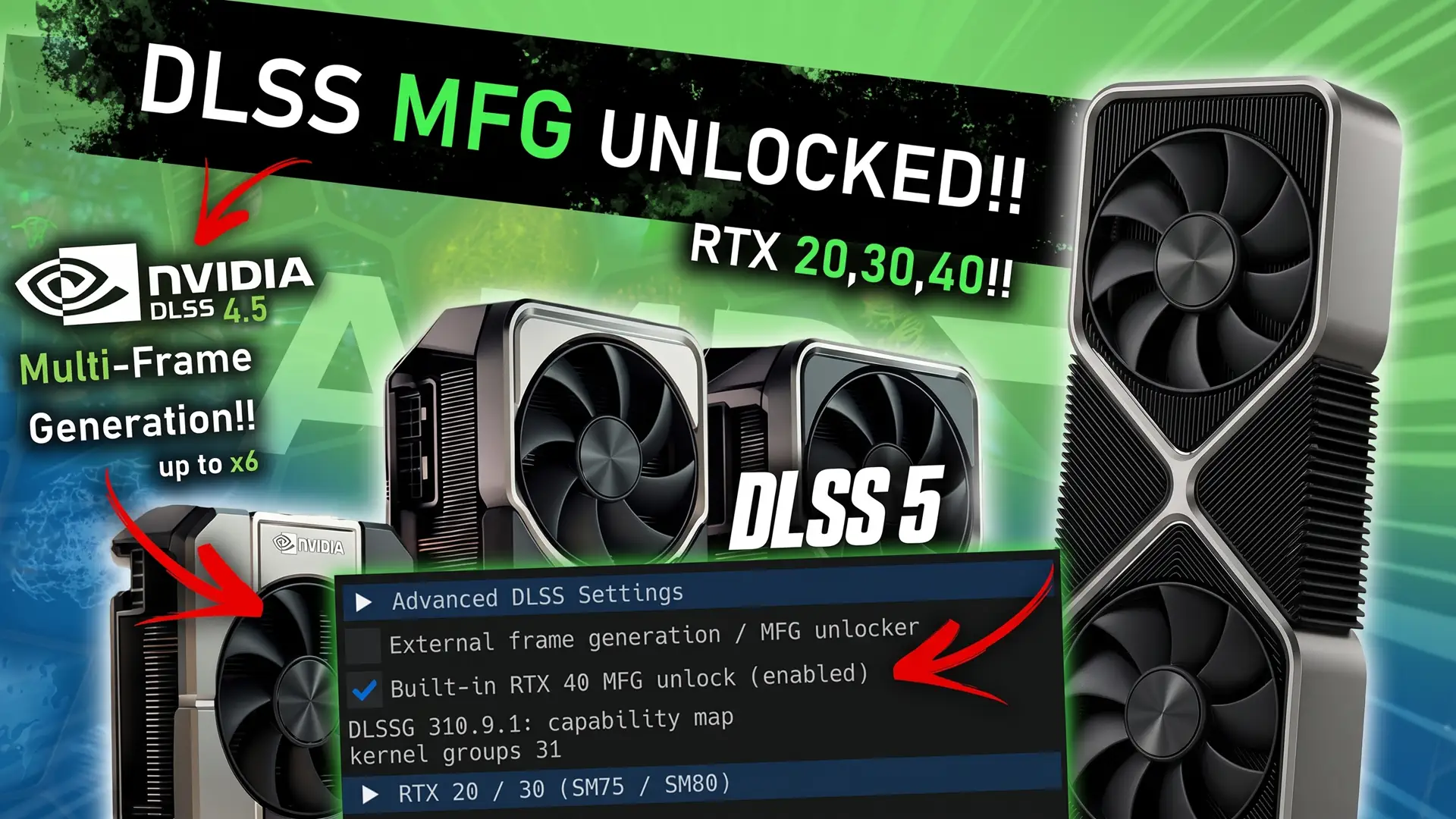 Инструкция по установке DLSS 5 и многокадровой генерации для RTX 20, 30 и 40