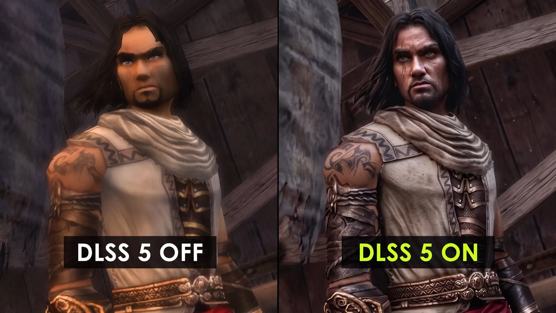 Включение алгоритмов DLSS 5 снизило фреймрейт в Prince of Persia The Two Thrones с 490 до 66 кадров