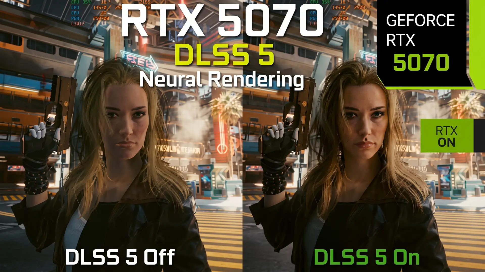 DLSS 5 снизил FPS на RTX 5070 с 93 до 48 в Cyberpunk 2077