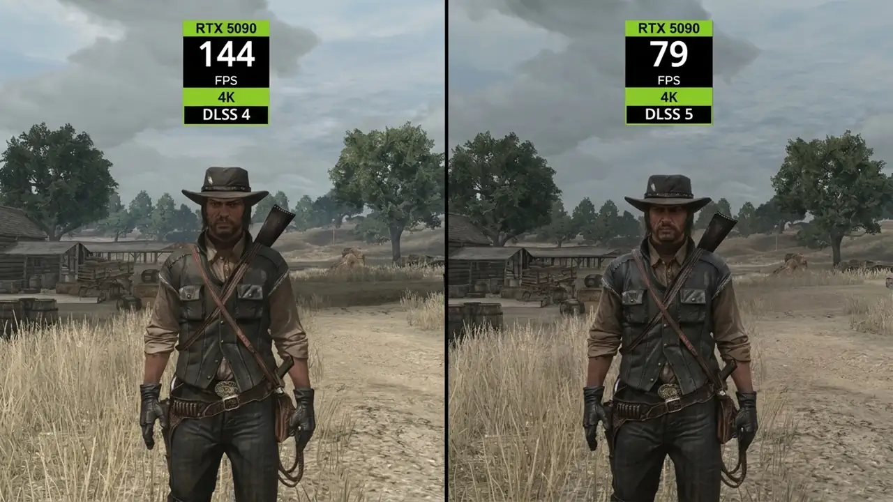 Влияние DLSS 5 на сильное падение FPS в игре Red Dead Redemption