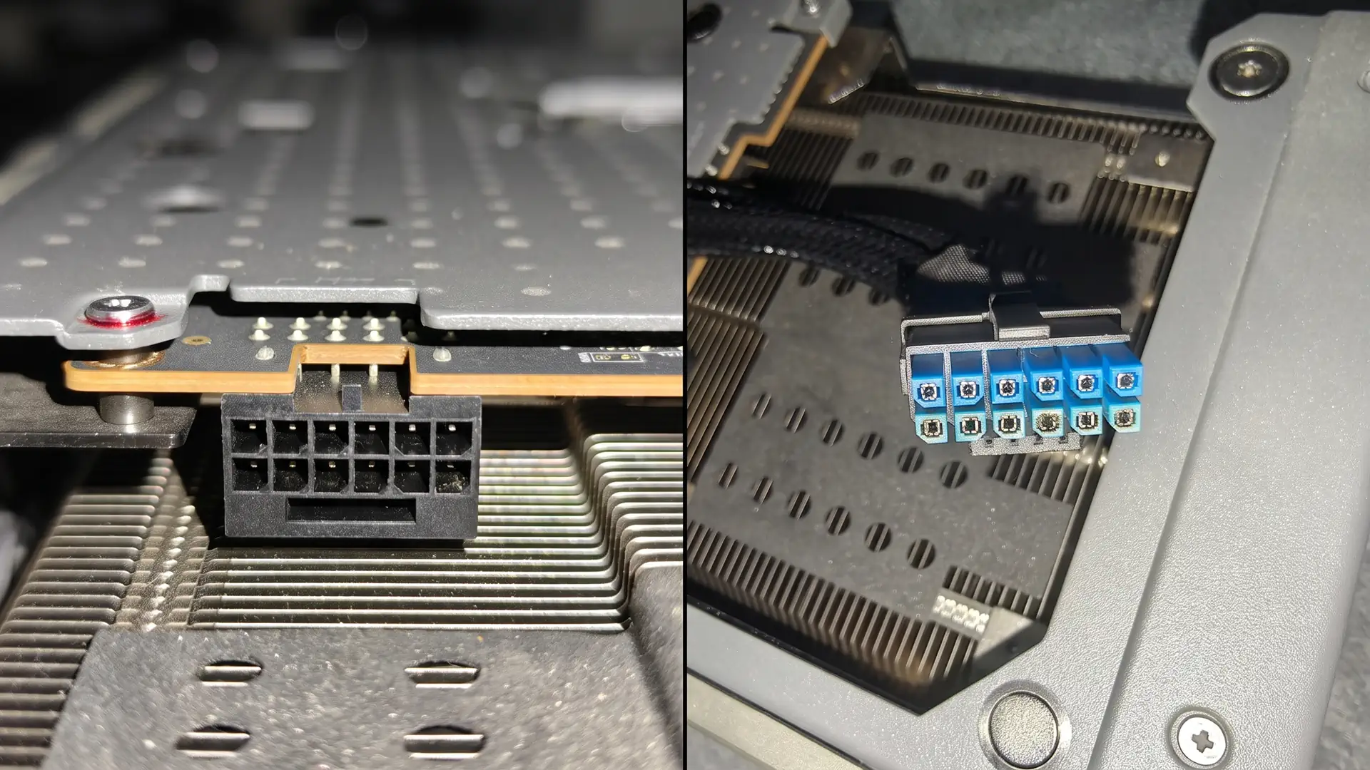 Комплектный кабель питания видеокарты Sapphire Radeon RX 9070 XT Nitro сгорел во время игры
