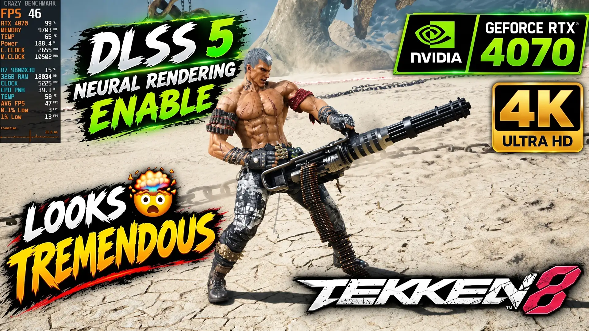 DLSS 5 обрушил FPS в Tekken 8 с 60 до 45 на RTX 4070 в 4K