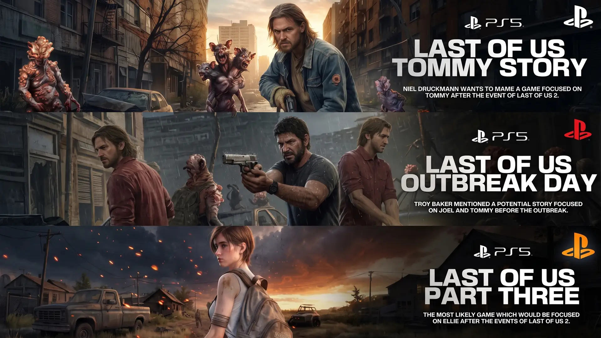 Франшиза The Last of Us получит продолжение истории Элли и спин оффы про Томми