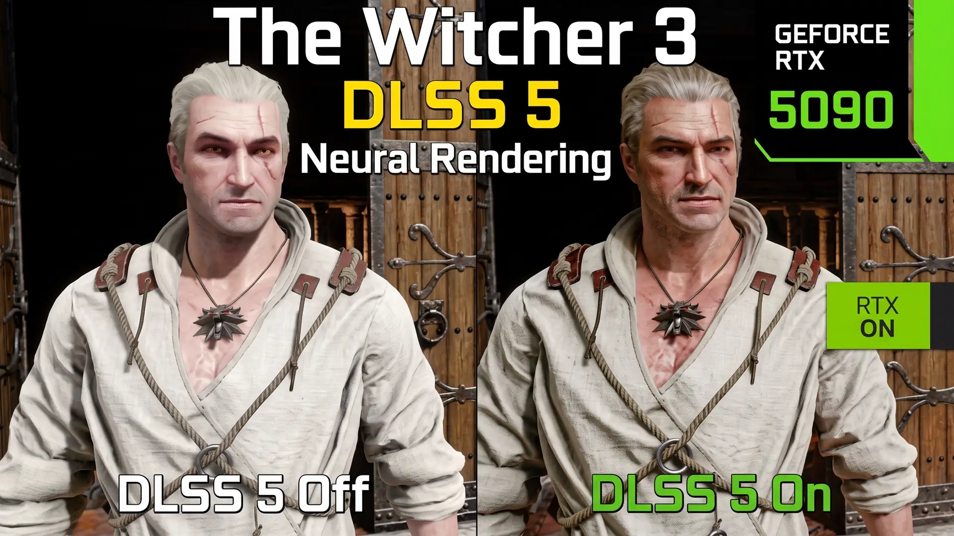 Нейросетевой рендеринг DLSS 5 снижает кадровую частоту в The Witcher 3 в два раза