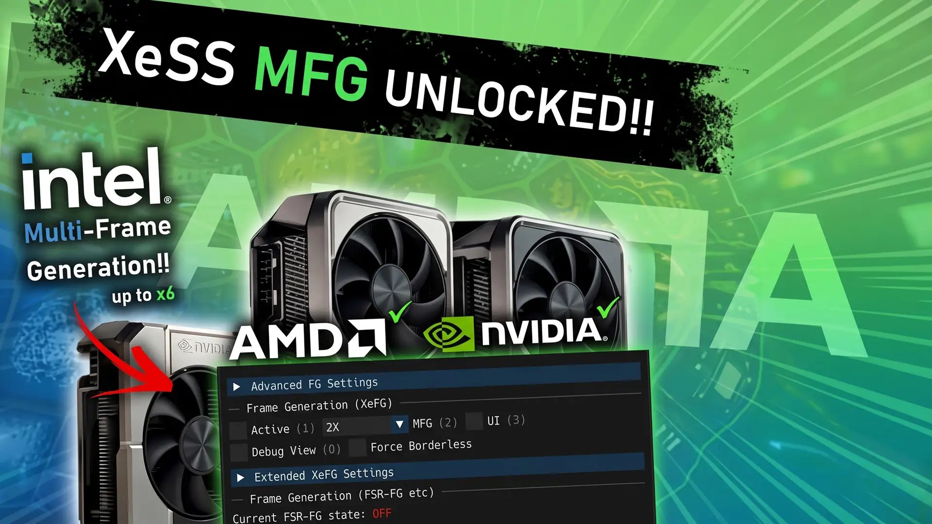 OptiScaler добавил Intel XeSS Multi Frame Generation для видеокарт AMD Radeon и NVIDIA GeForce
