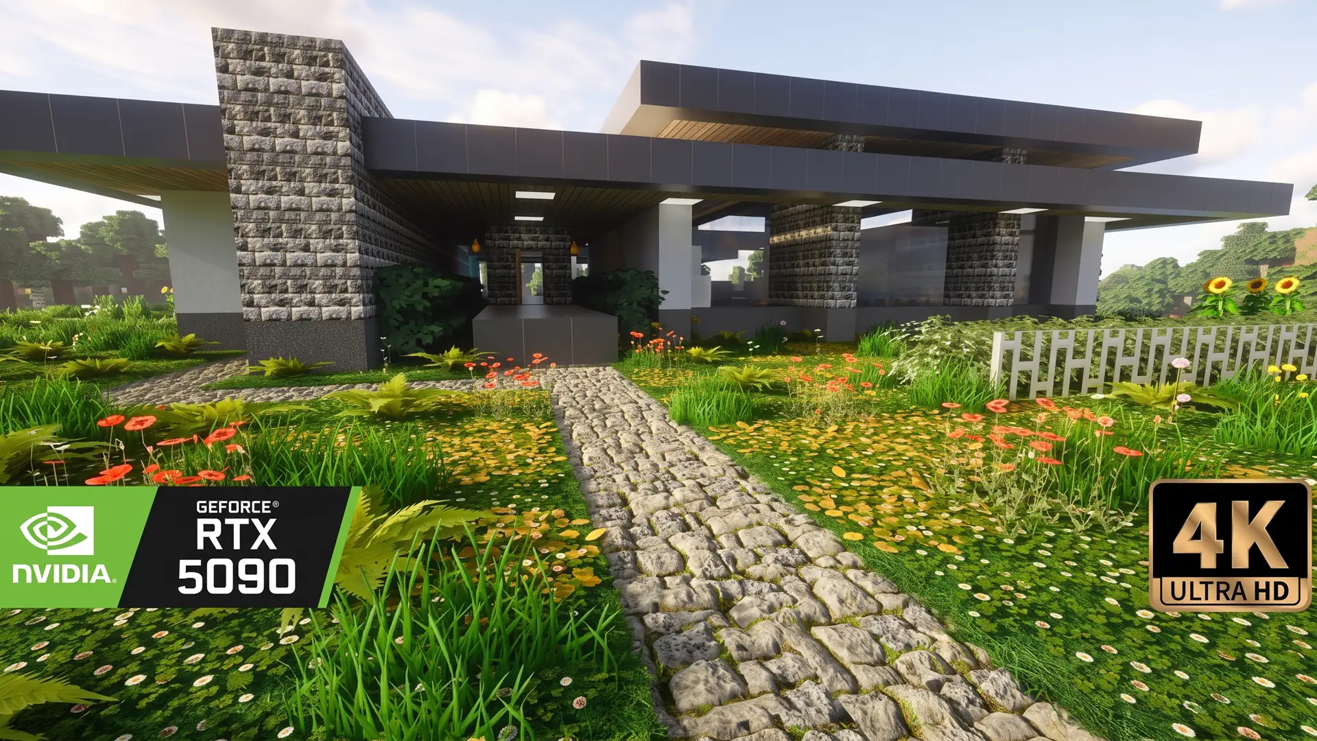 RTX 5090 и DLSS 5 преобразили классический Minecraft в 4K