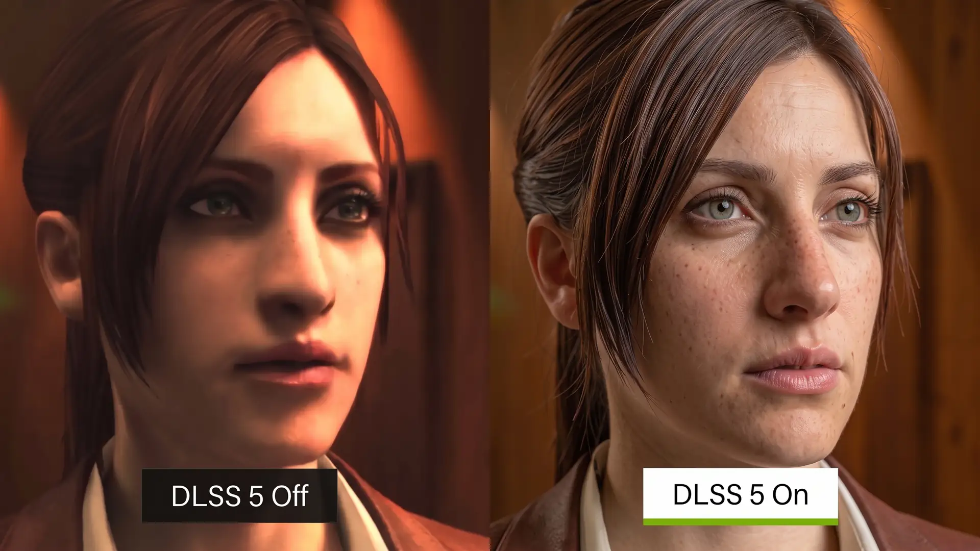 DLSS 5x2 улучшил лица Клэр и Мойры в Resident Evil Revelations 2 без размытия и мерцания в 4K
