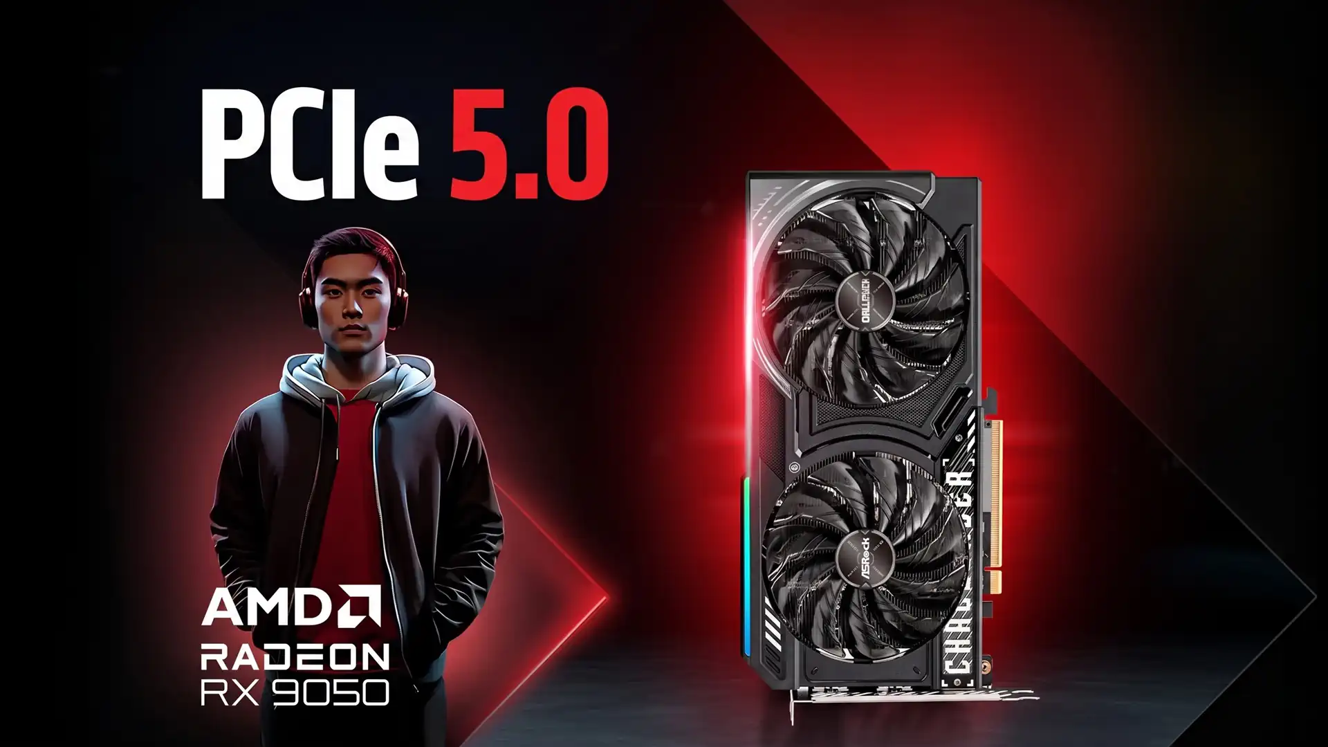 Radeon RX 9050 обходит GeForce RTX 3050 при наличии 16 линий PCIe 5.0