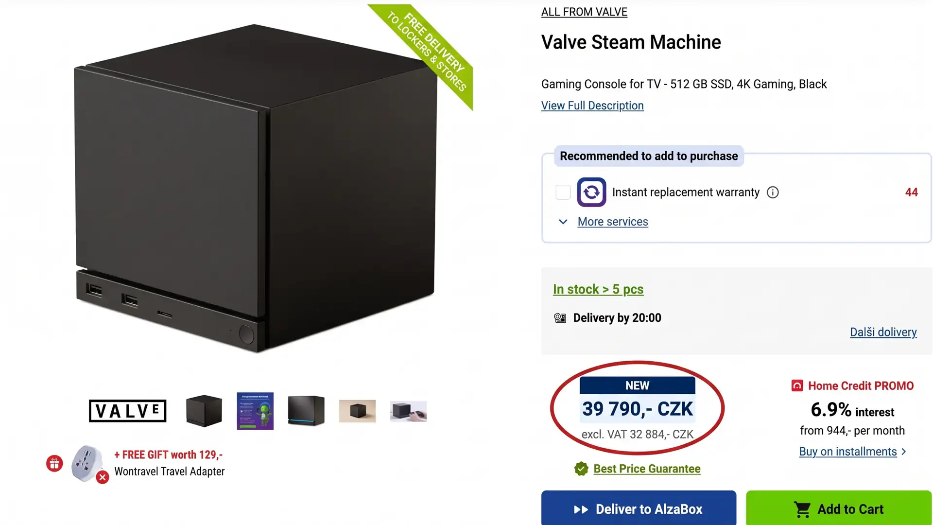 Европейские магазины начали перепродавать Valve Steam Machine почти за 2000$
