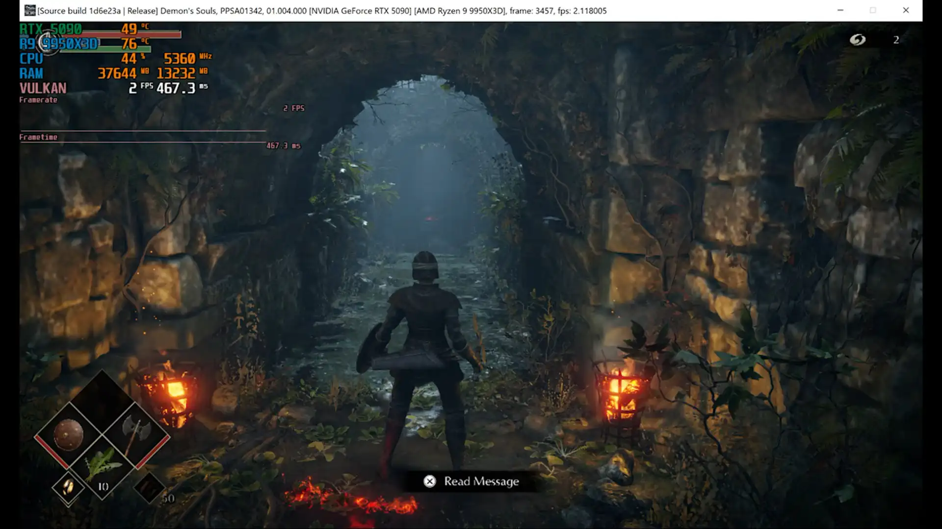 Эмулятор PS5 запустил Demon’s Souls на ПК с RTX 5090 и Ryzen 9 9950X3D, но только в 2 FPS
