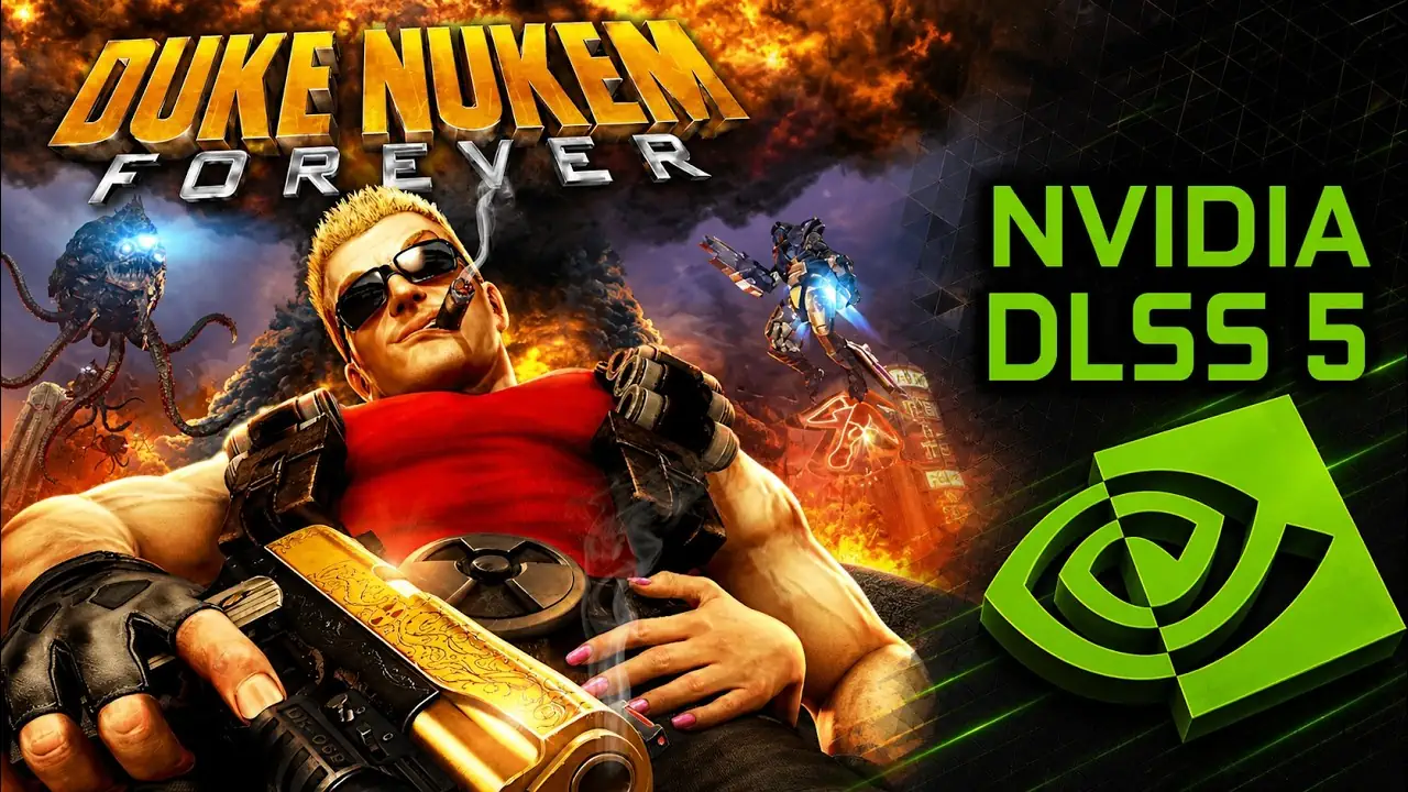RTX 5070 Ti выдала около 53 FPS в Duke Nukem с DLSS 5 в 1440p