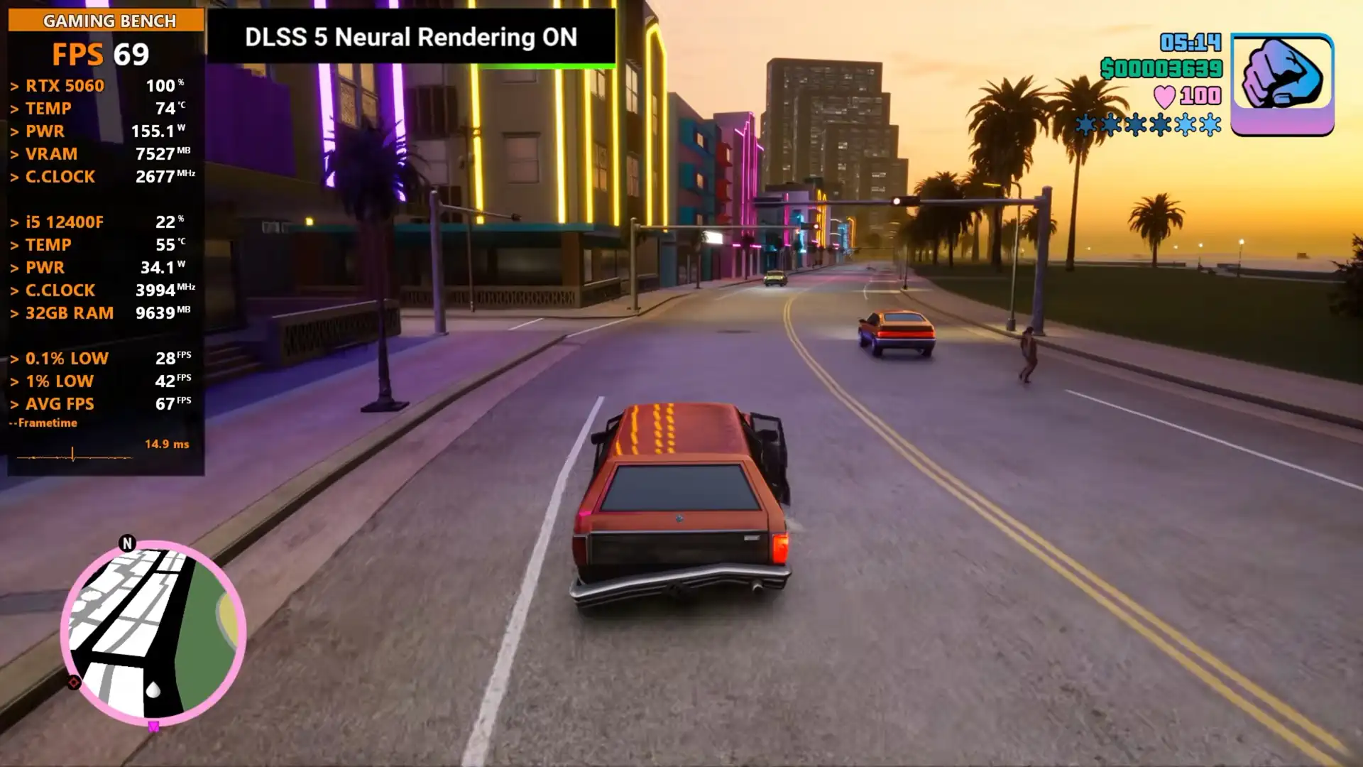 vs gta n fps gpu