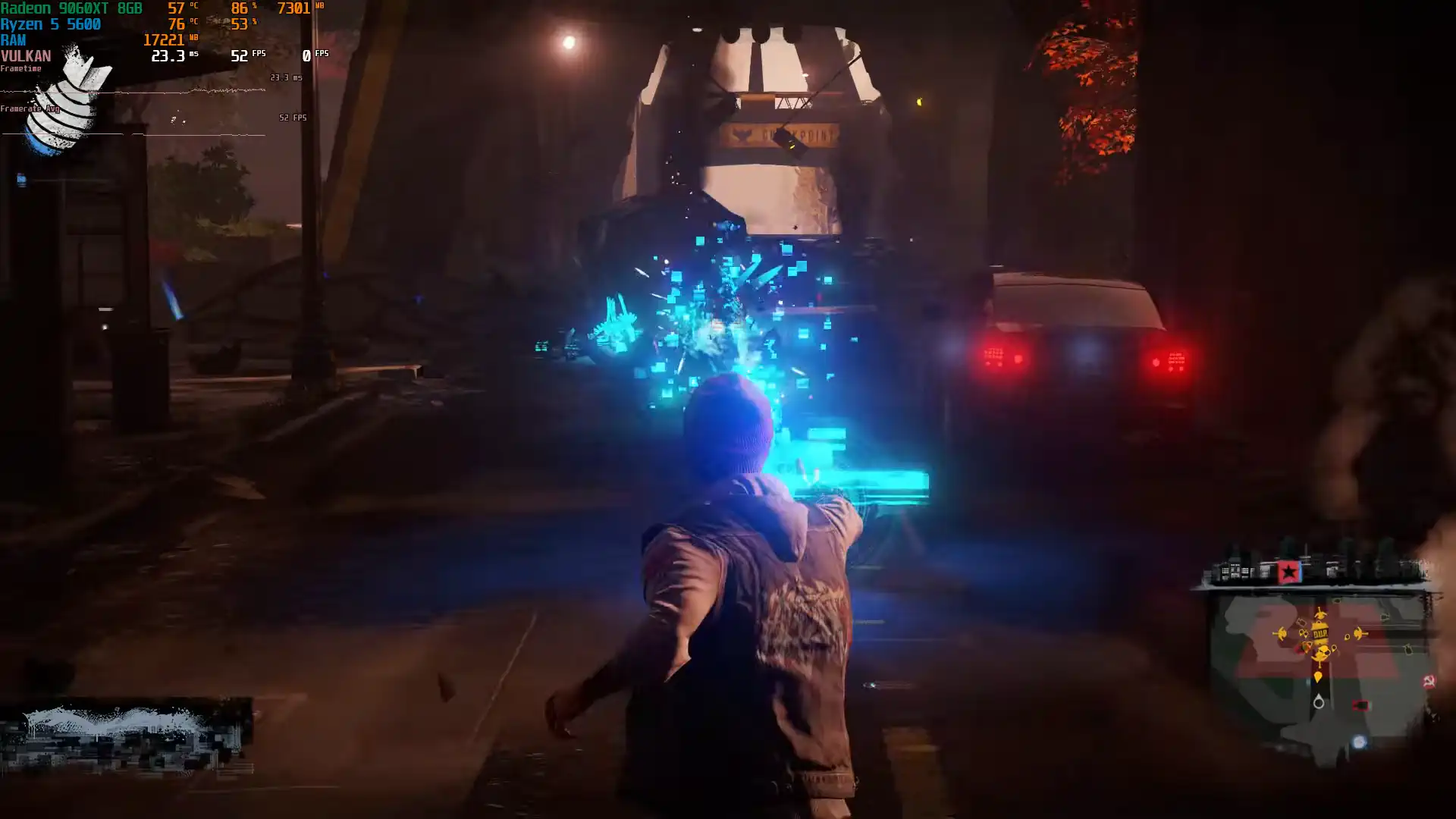 shadPS4 запустил InFamous Second Son на Ryzen 5 5600 и RX 9060 XT с 50 FPS