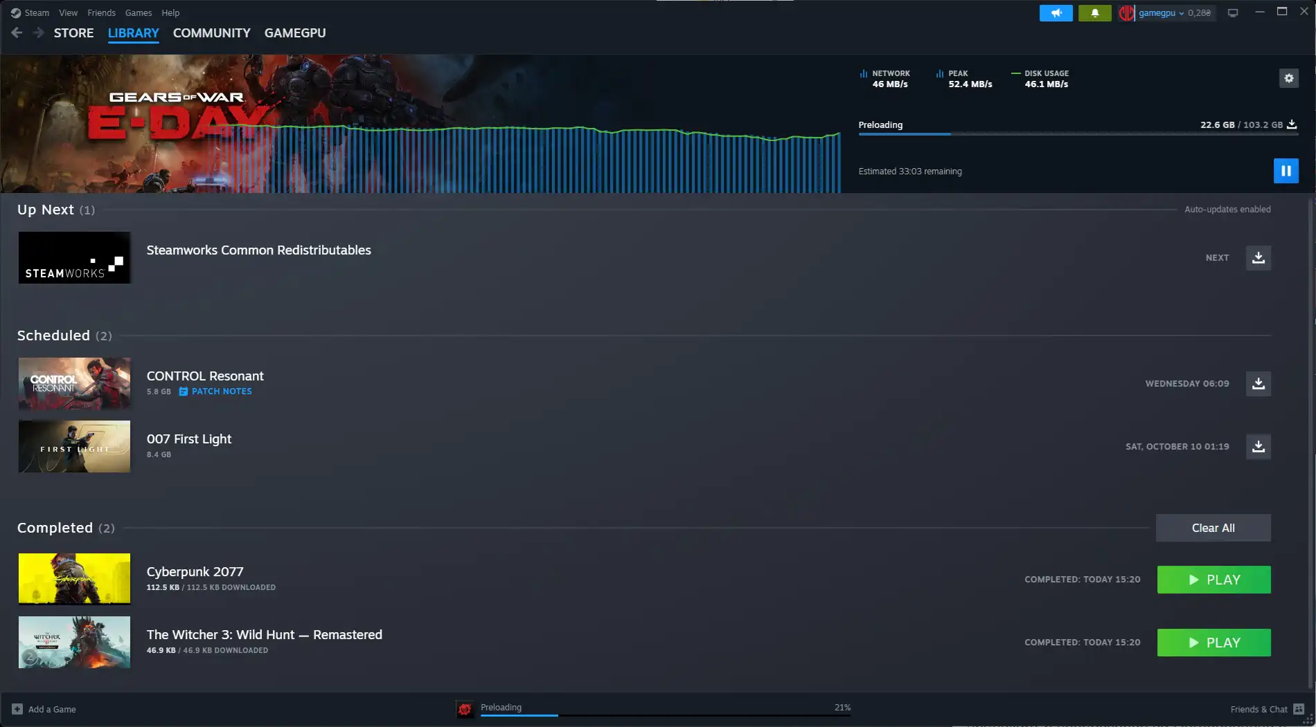Gears of War E-Day требует 103 ГБ на SSD для раннего доступа в Steam для Premium Edition