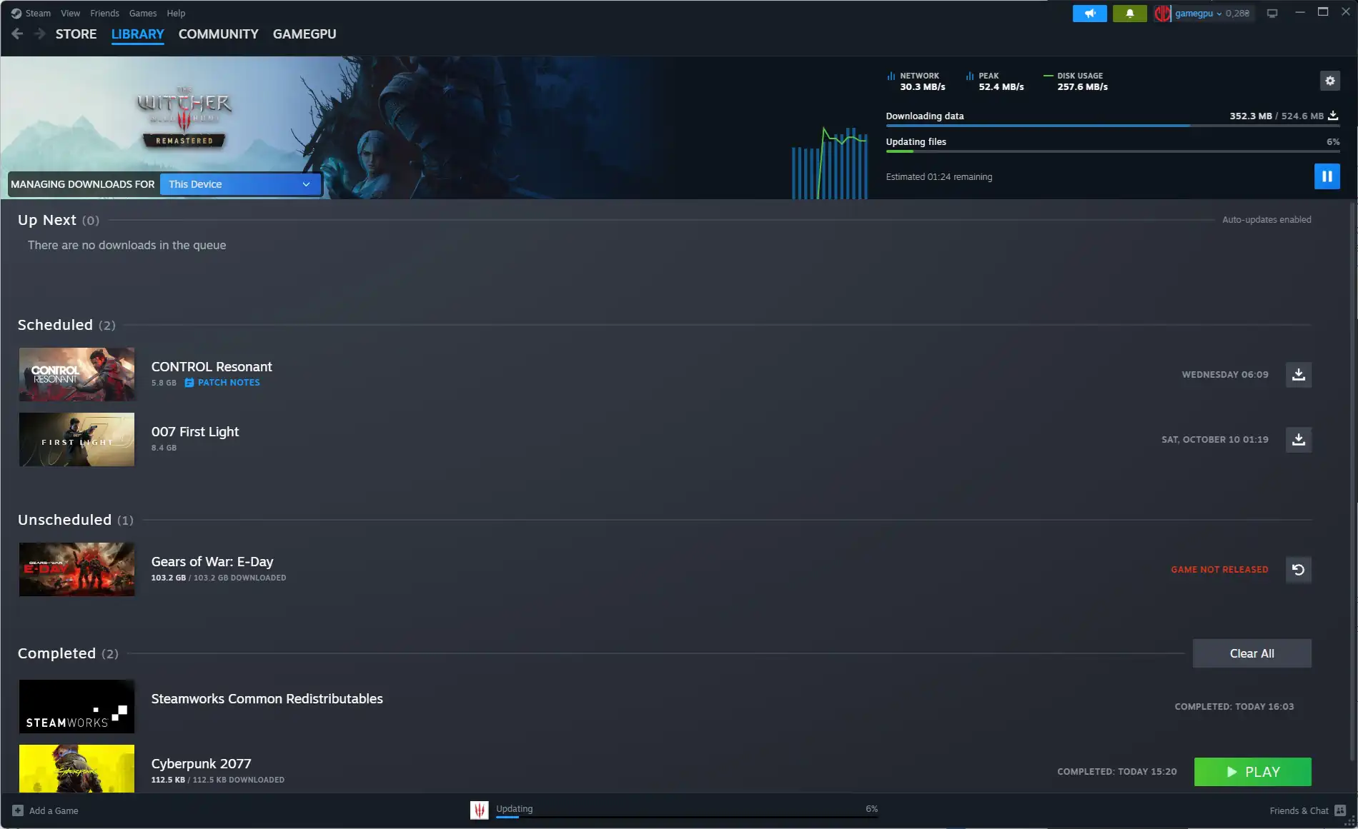 Вышел первый патч The Witcher 3 Wild Hunt Remastered Remastered весом 524,6 МБ