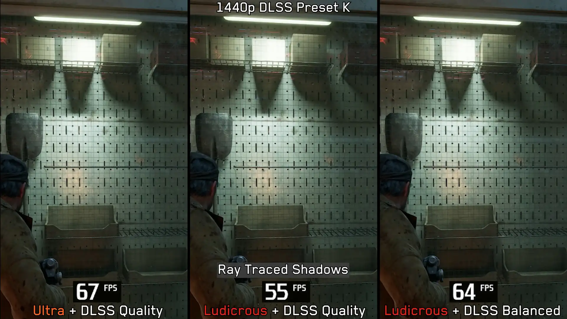 DLSS Preset K повышает FPS и улучшает качество Gears of War E Day лучше стандартных M и L
