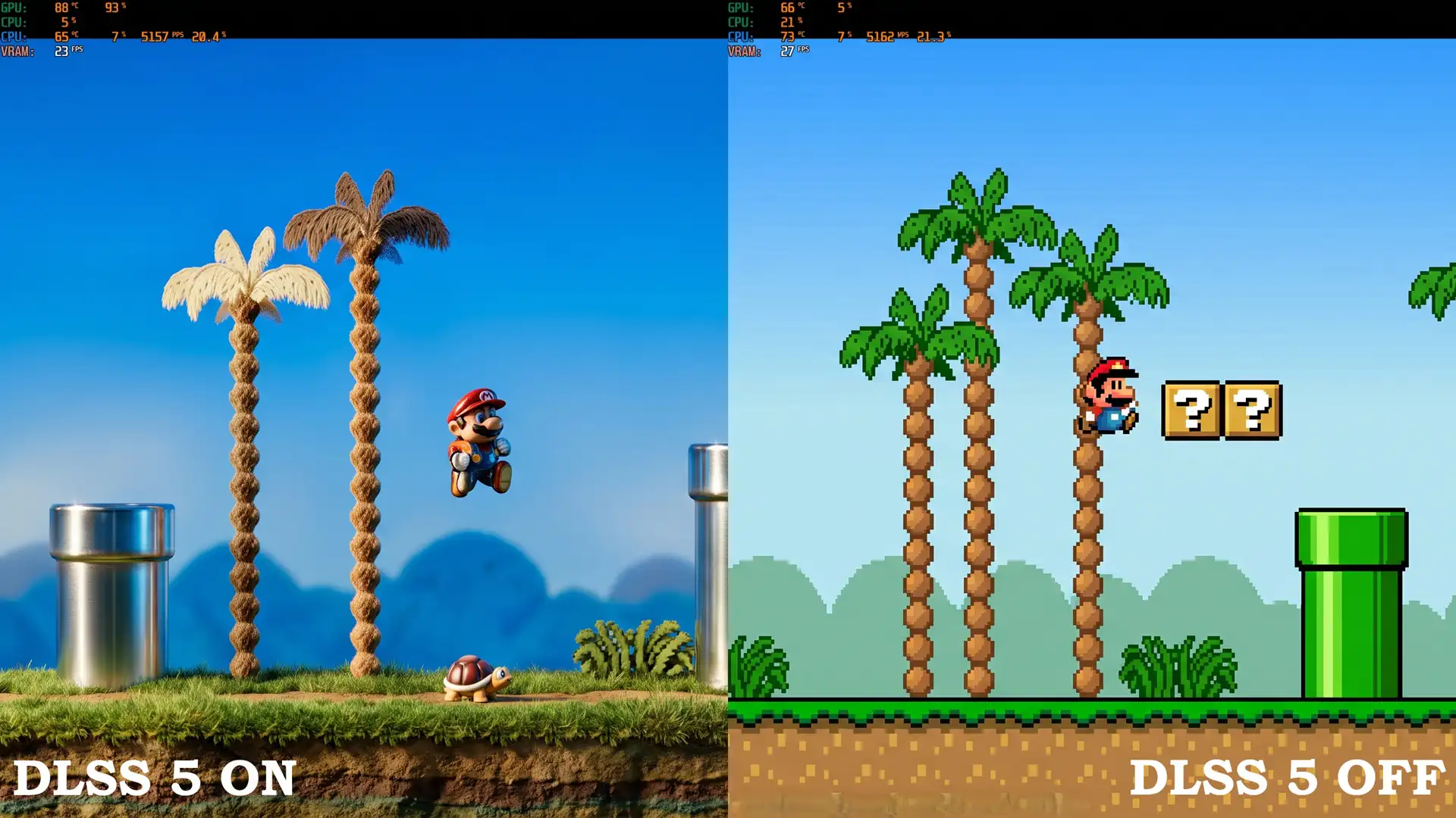NVIDIA DLSS 5 через DOSBox радикально изменила внешний вид Super Mario Bros 1985 года