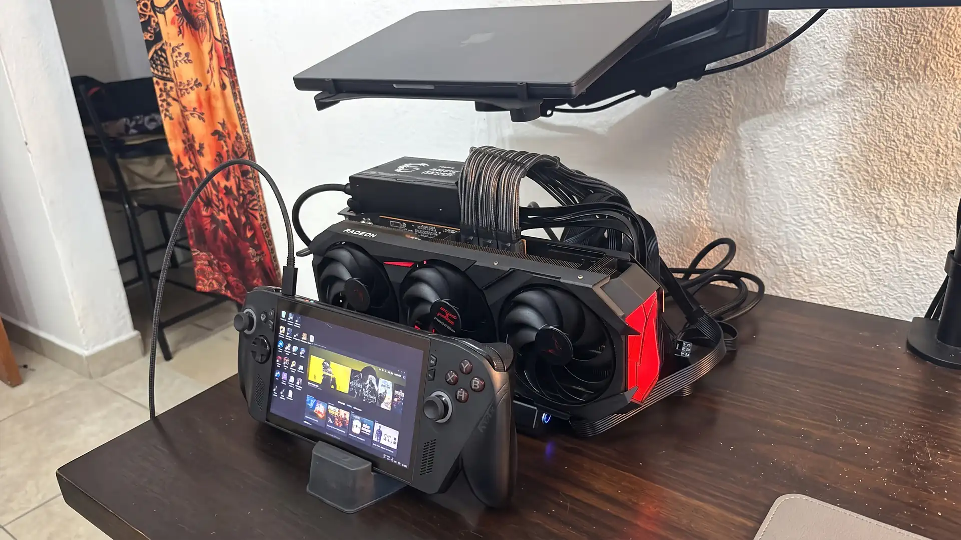 ASUS ROG Ally X с eGPU-док и Radeon RX 9070 XT выдала 151 FPS в Cyberpunk 2077